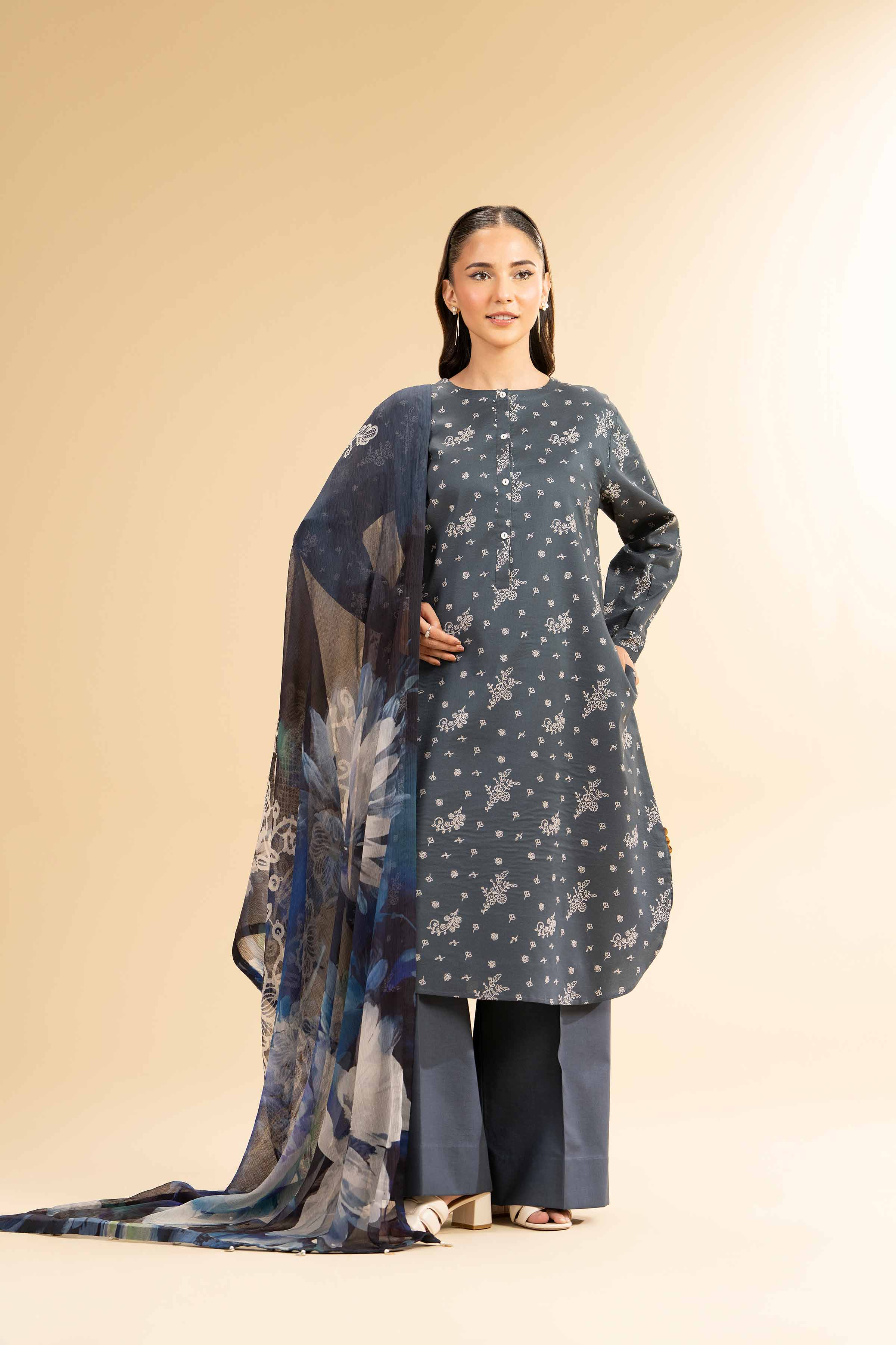 2 Piece - Printed Suit - 42501031 for Women - Unstitched Collection | Nishat | Shop Online