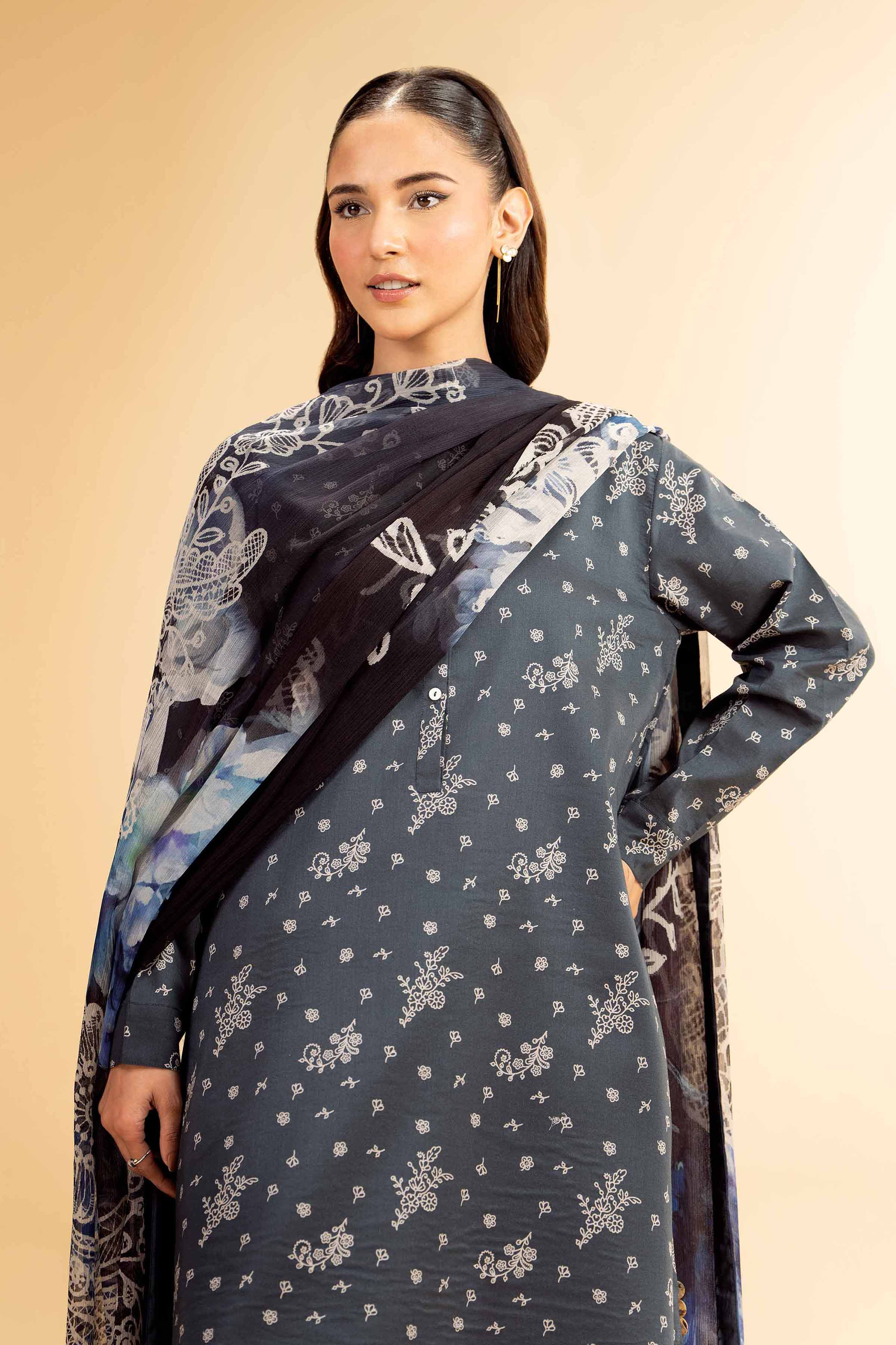 2 Piece - Printed Suit - 42501031 for Women - Unstitched Collection | Nishat | Shop Online