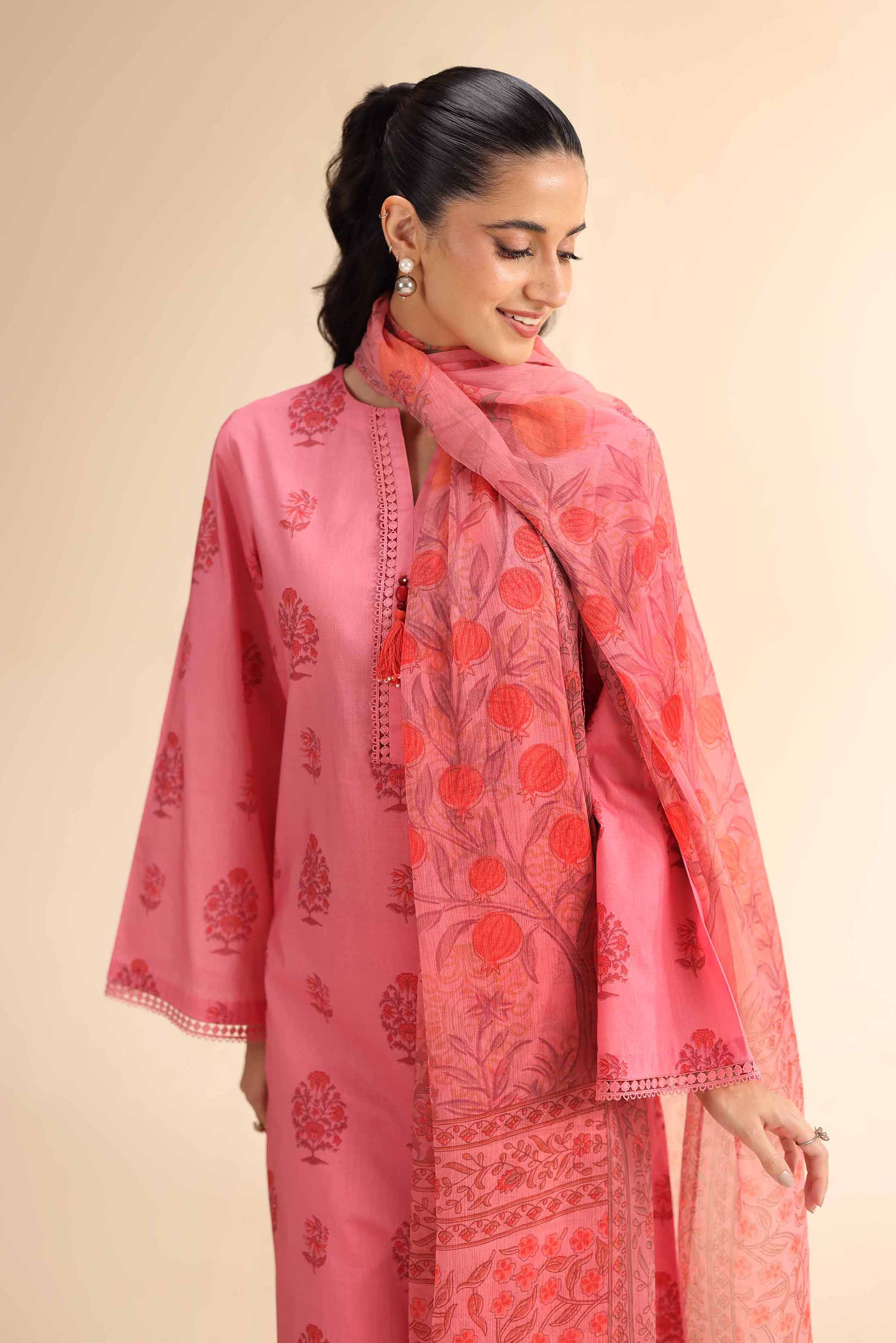 2 Piece - Printed Suit - 42501032 for Women - Unstitched Collection | Nishat | Shop Online