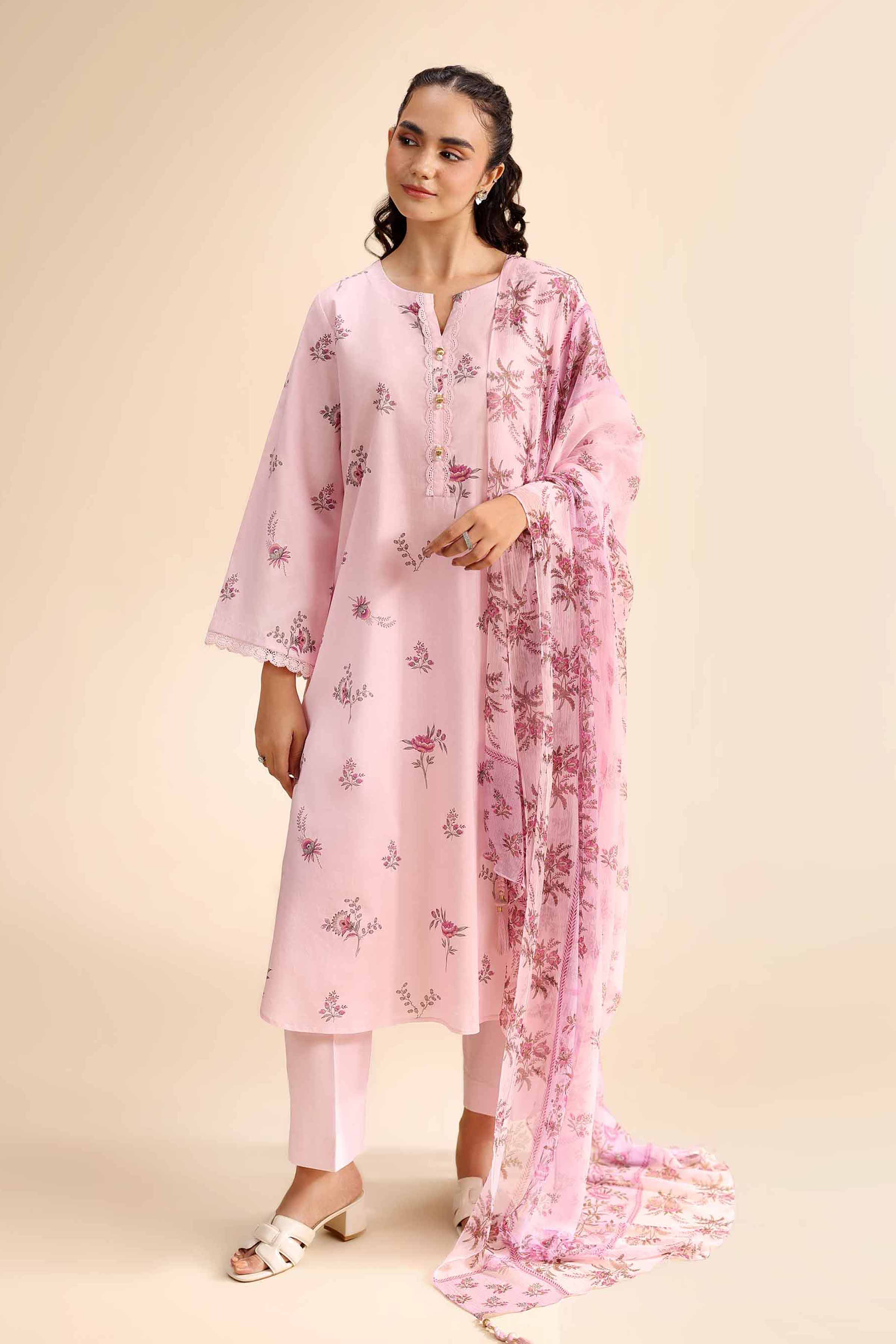 2 Piece - Printed Suit - 42501033 for Women - Unstitched Collection | Nishat | Shop Online