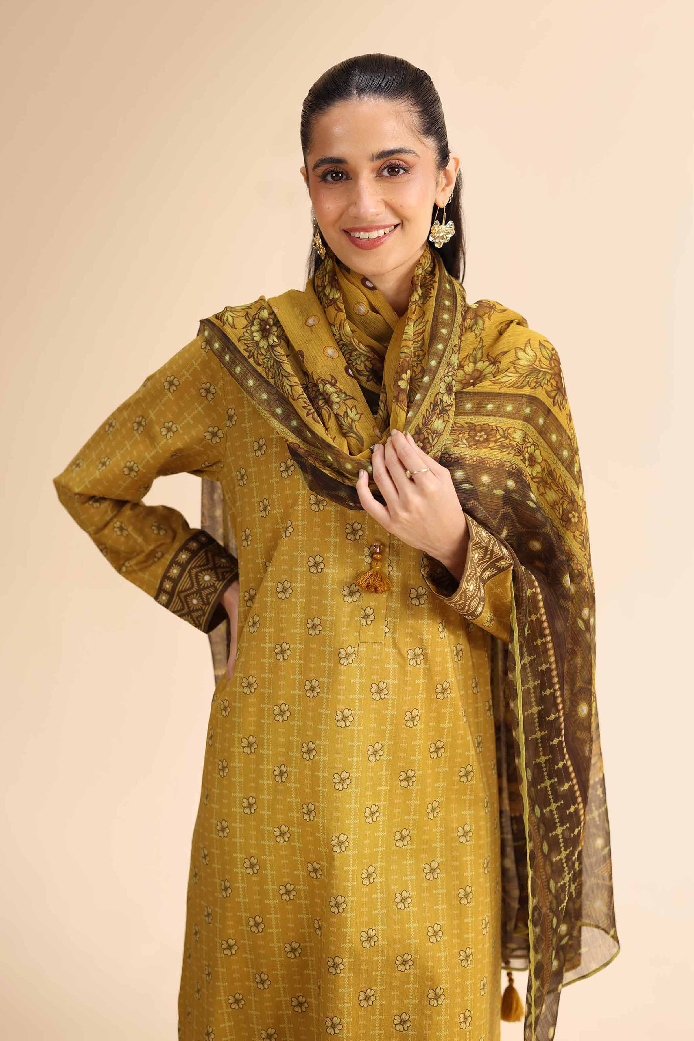 2 Piece - Printed Suit - 42501035 for Women - Unstitched Collection | Nishat | Shop Online
