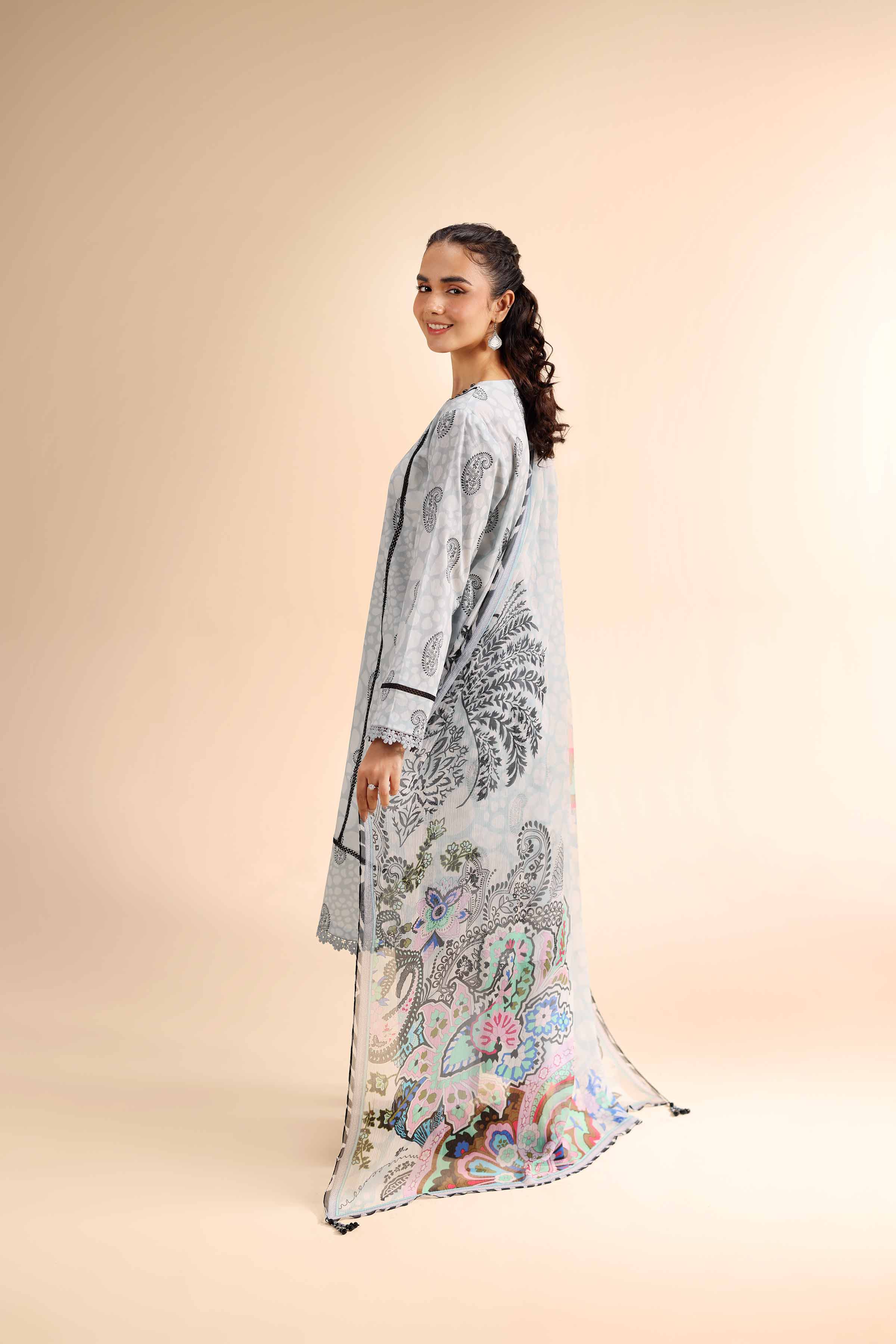 2 Piece - Printed Suit - 42501036 for Women - Unstitched Collection | Nishat | Shop Online
