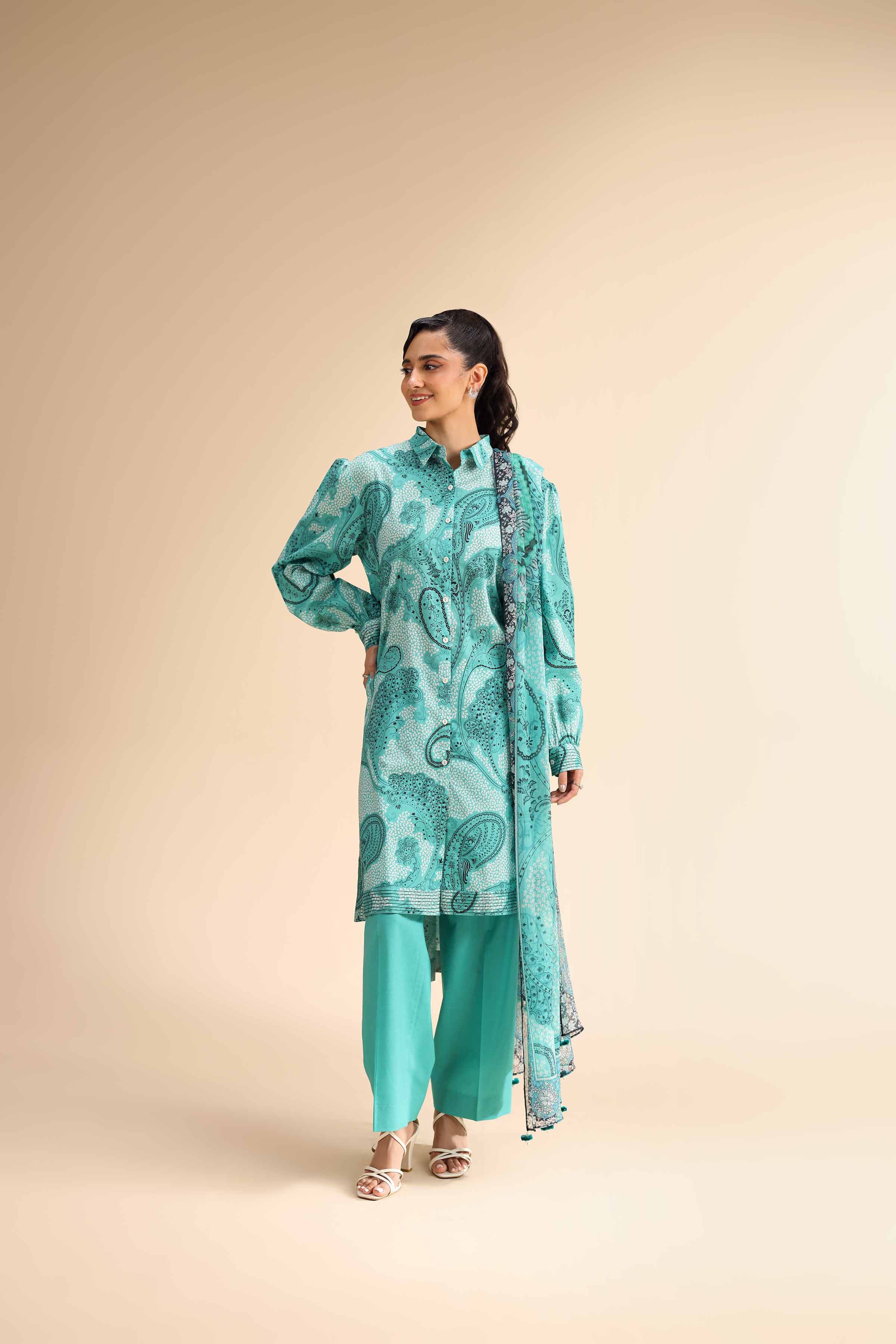2 Piece - Printed Suit - 42501037 for Women - Unstitched Collection | Nishat | Shop Online