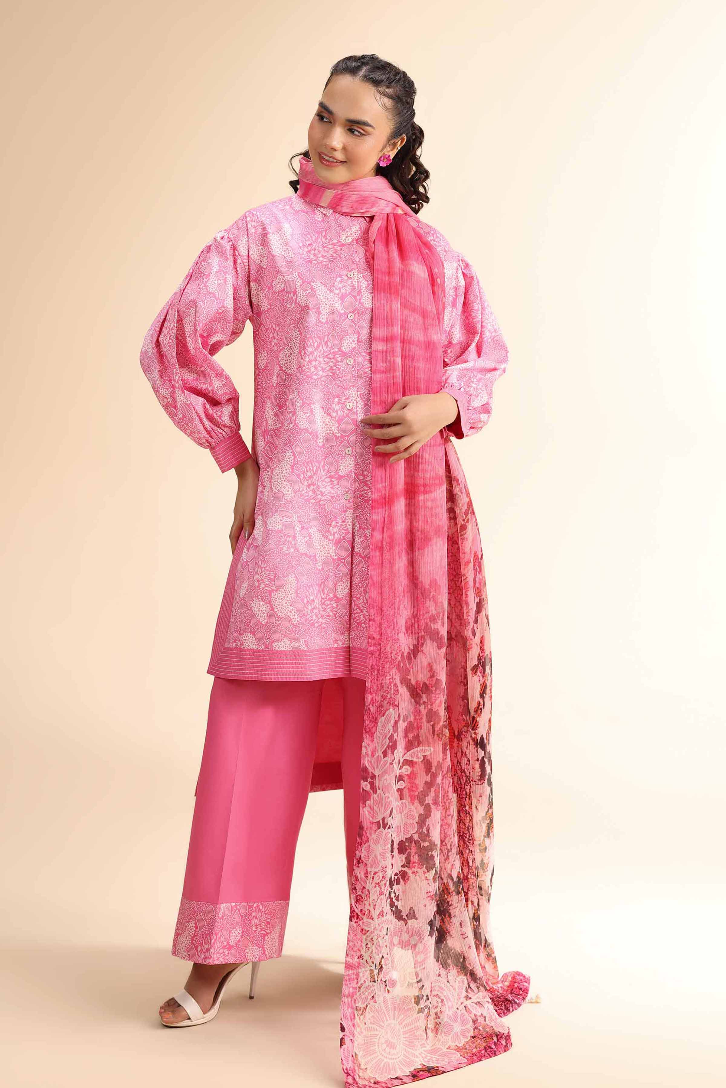 2 Piece - Printed Suit - 42501038 for Women - Unstitched Collection | Nishat | Shop Online