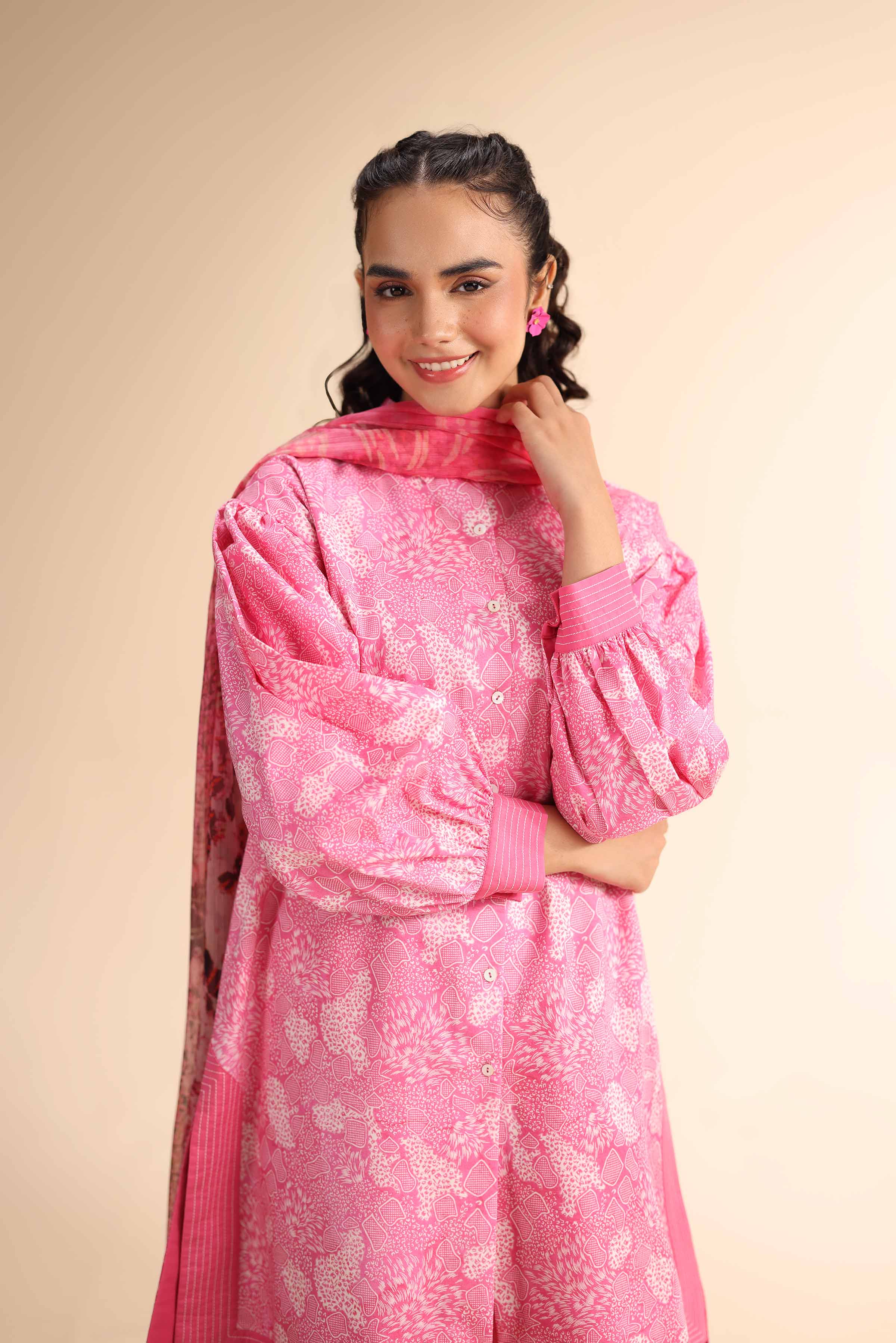 2 Piece - Printed Suit - 42501038 for Women - Unstitched Collection | Nishat | Shop Online