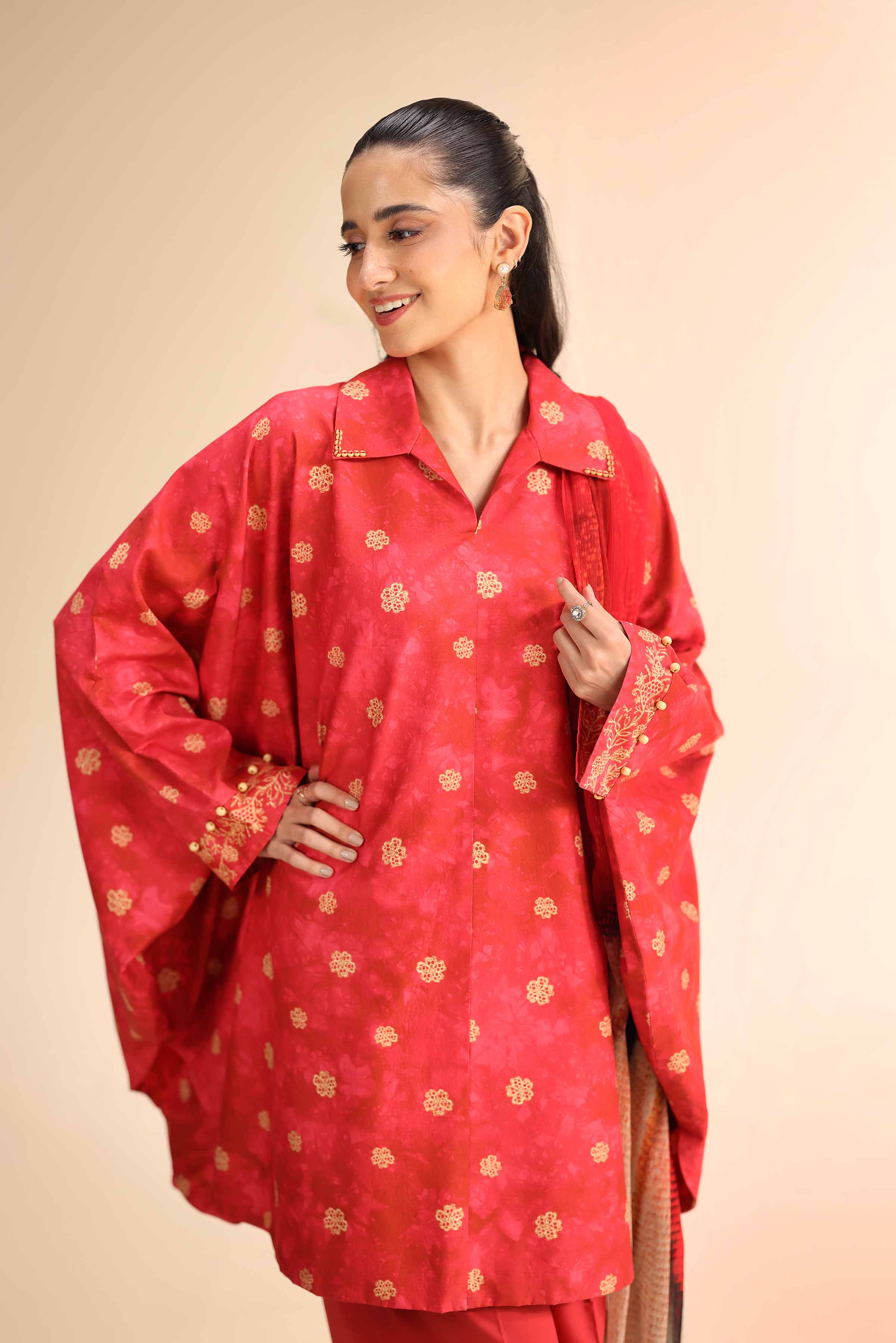 2 Piece - Printed Suit - 42501040 for Women - Unstitched Collection | Nishat | Shop Online