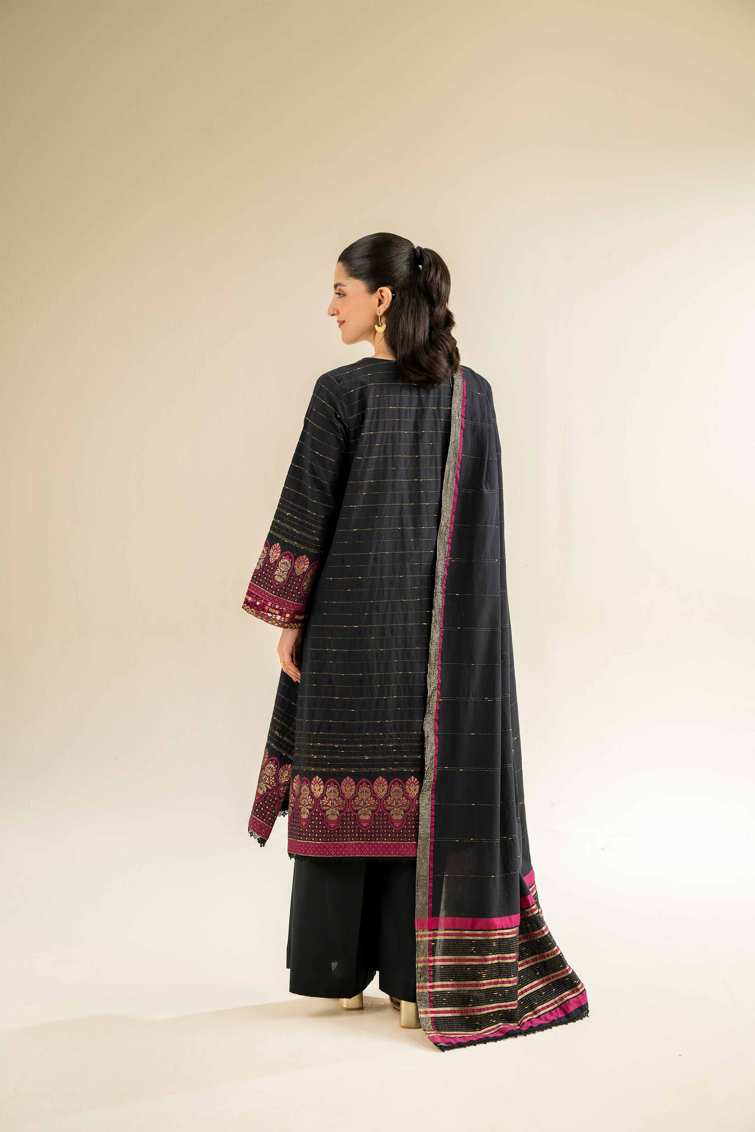 3 Piece - Jacquard Embroidered Suit - 42501041 for Women - Unstitched Collection | Nishat | Shop Online