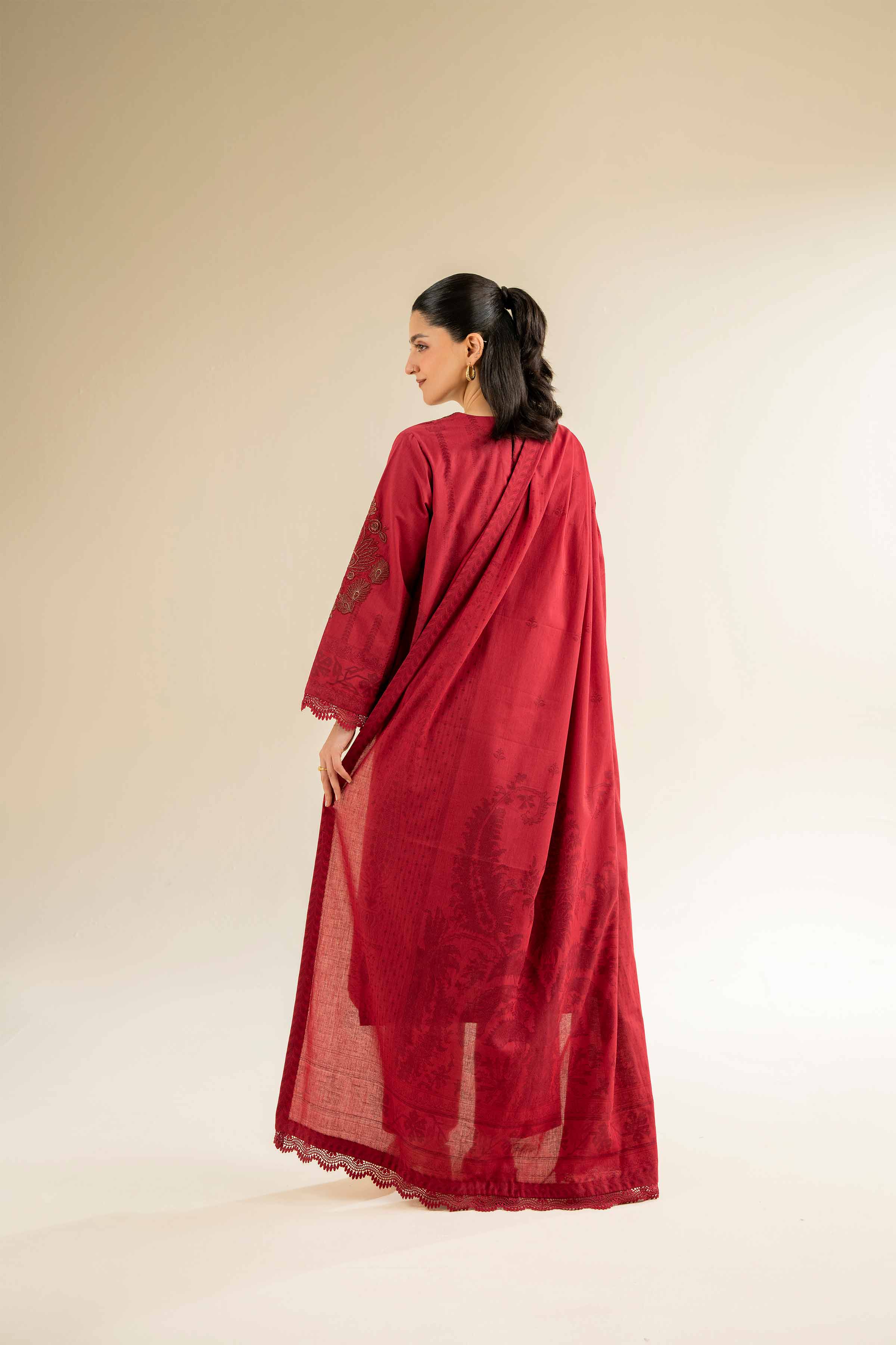 3 Piece - Jacquard Embroidered Suit - 42501042 for Women - Unstitched Collection | Nishat | Shop Online