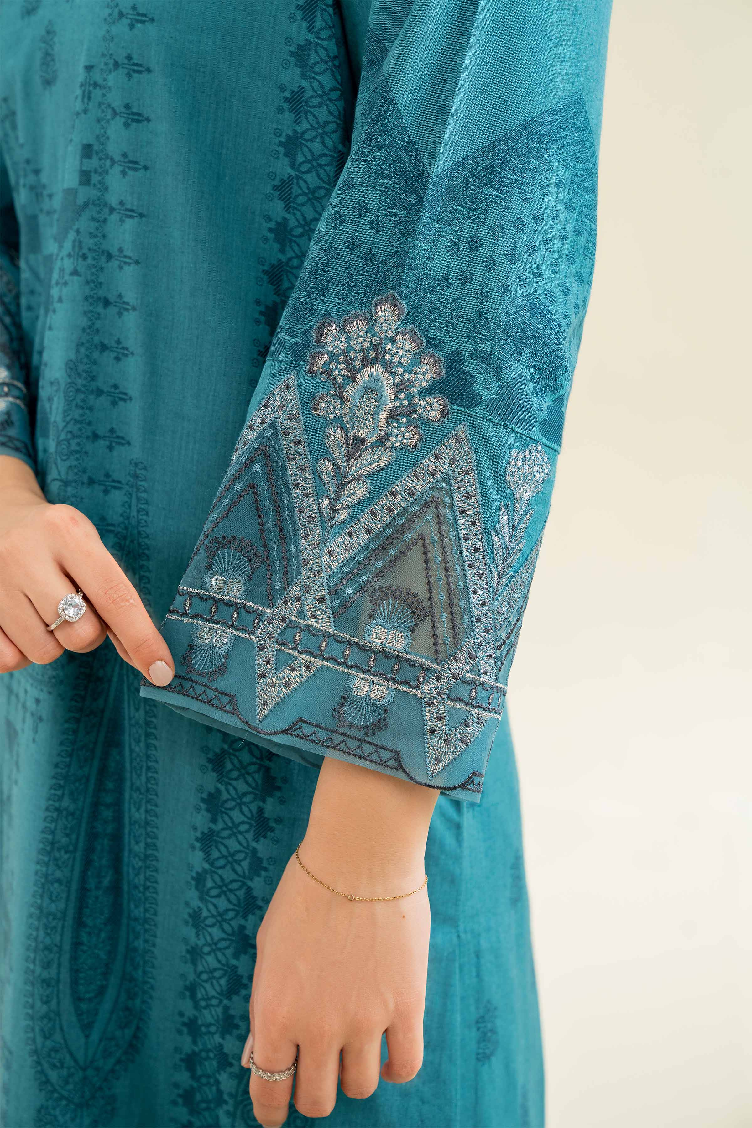 3 Piece - Jacquard Embroidered Suit - 42501044 for Women - Unstitched Collection | Nishat | Shop Online