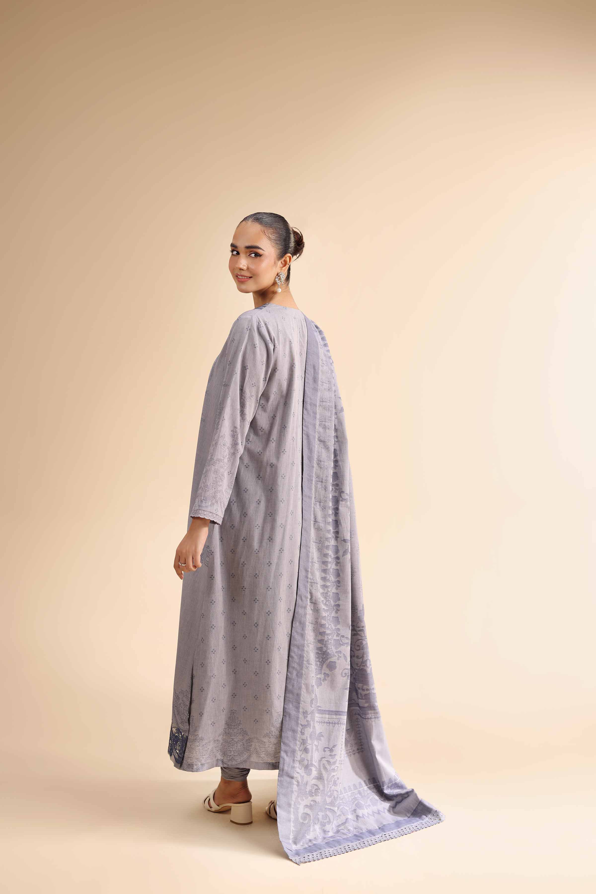 3 Piece - Jacquard Embroidered Suit - 42501048 for Women - Unstitched Collection | Nishat | Shop Online