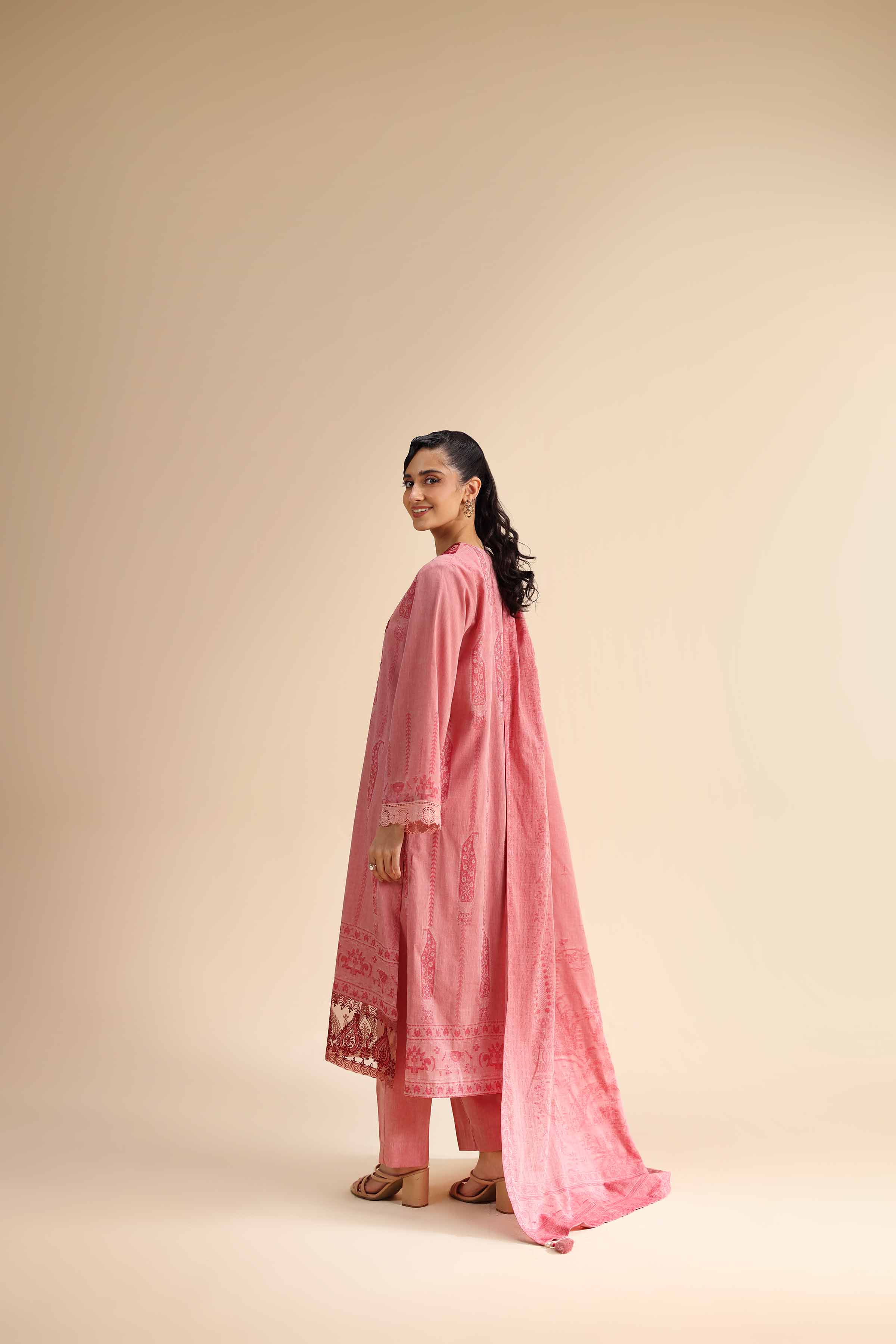 3 Piece - Jacquard Embroidered Suit - 42501050 for Women - Unstitched Collection | Nishat | Shop Online