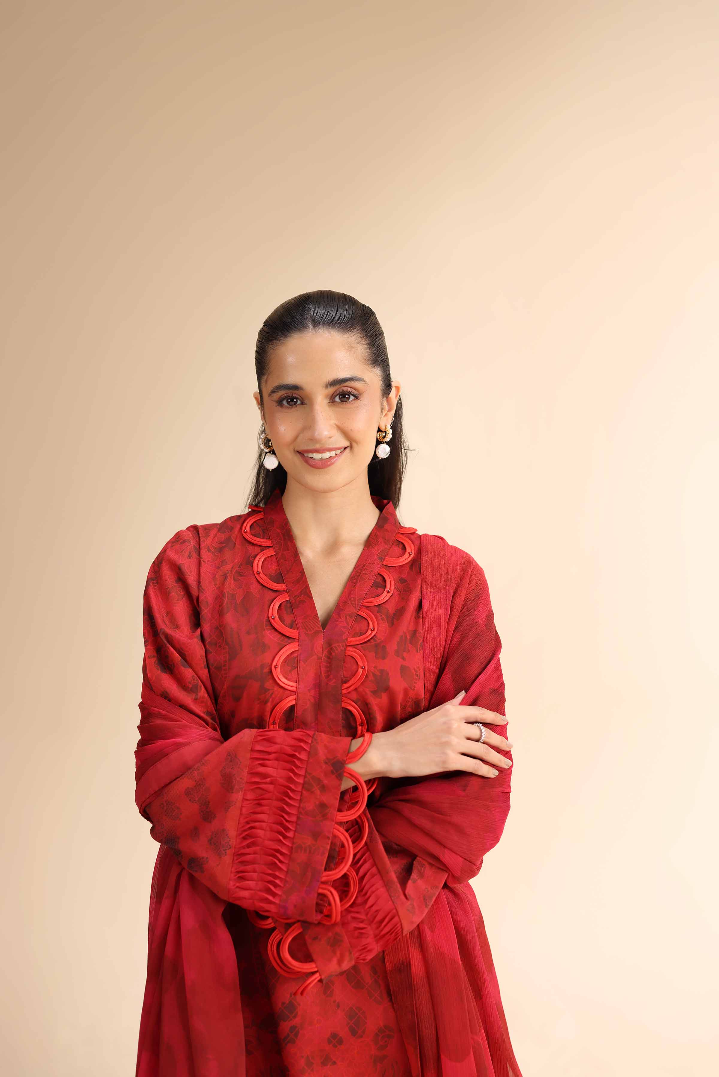 3 Piece - Digital Printed Embroidered Suit - 42501055 for Women - Unstitched Collection | Nishat | Shop Online