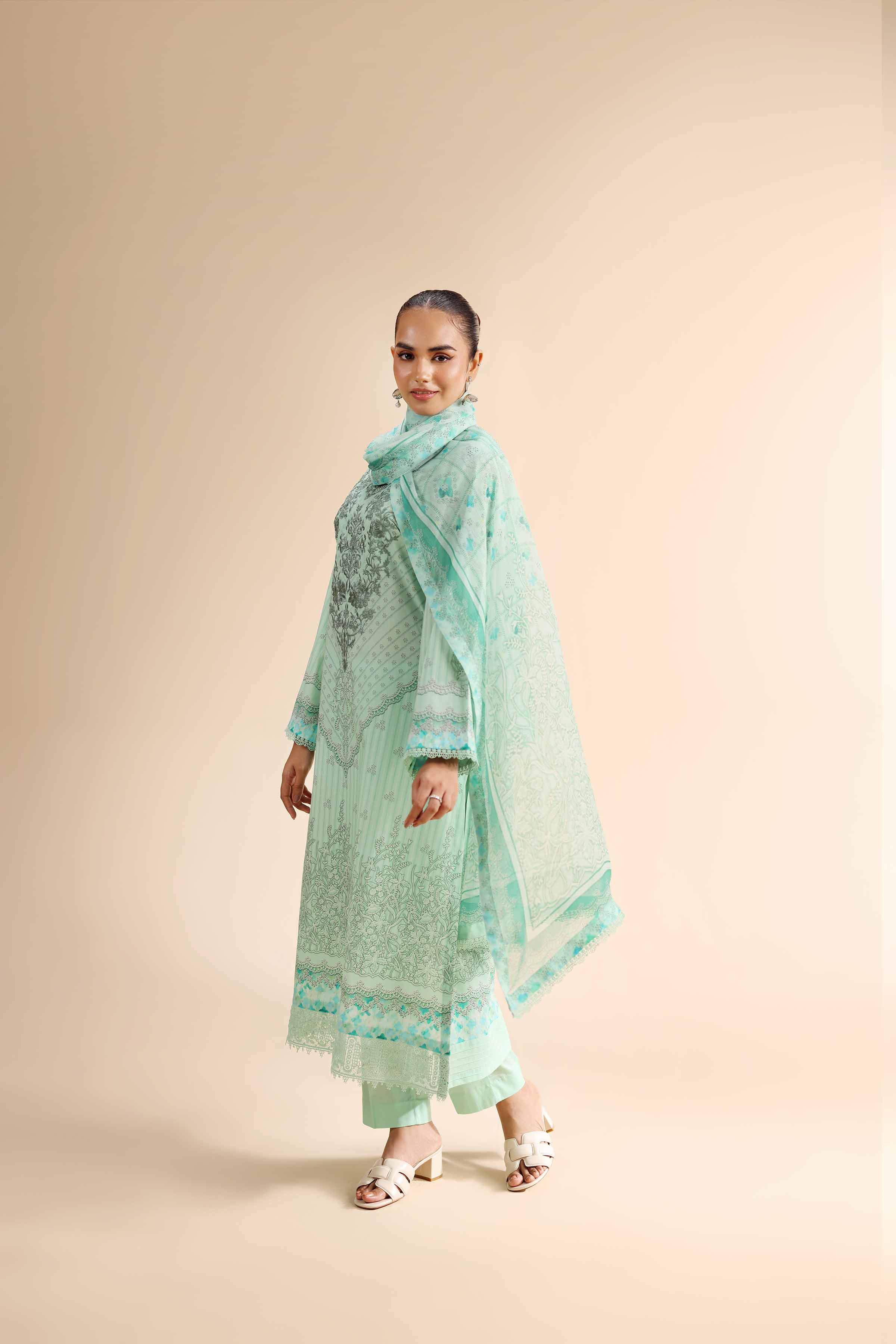 3 Piece - Digital Printed Embroidered Suit - 42501058 for Women - Unstitched Collection | Nishat | Shop Online