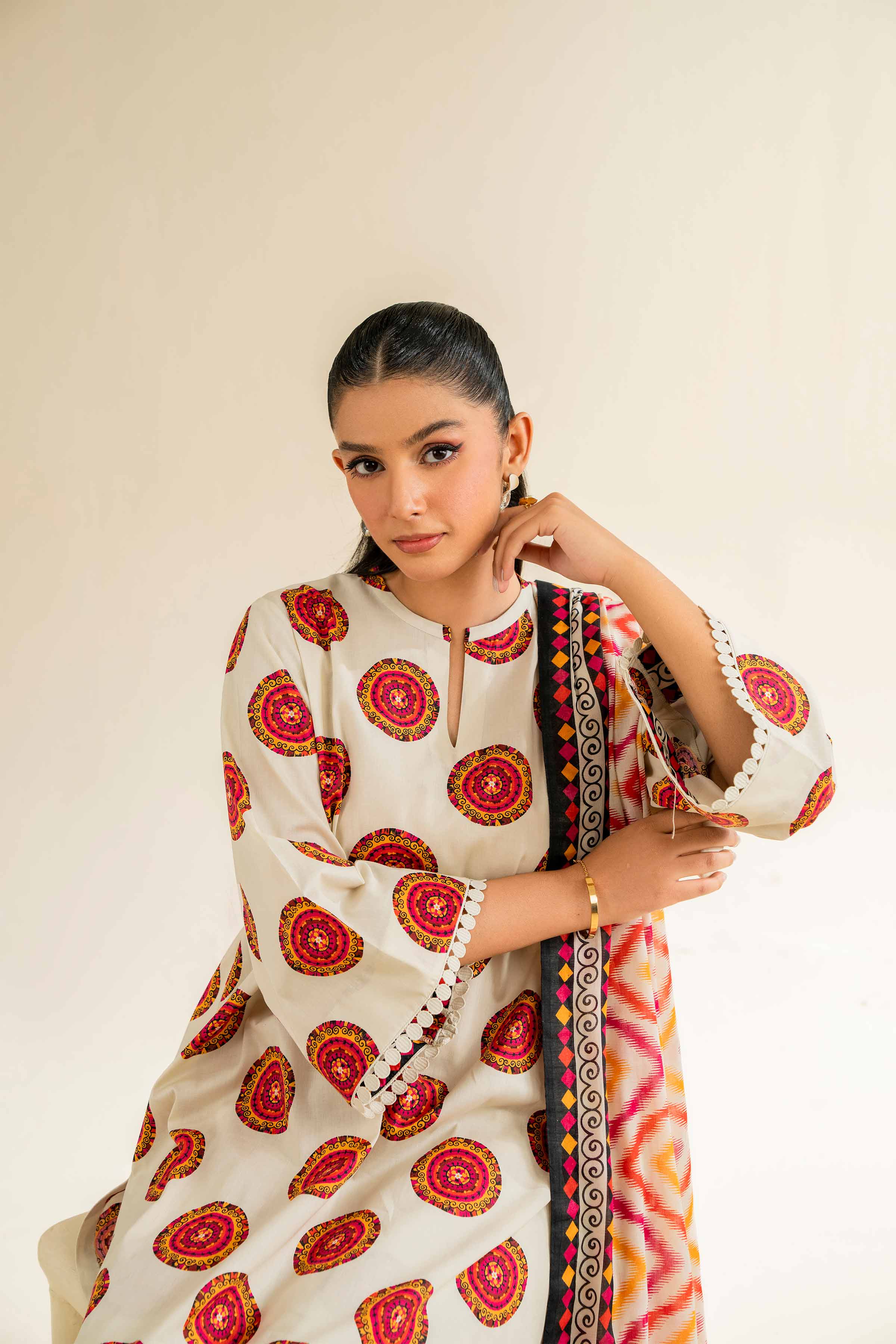 3 Piece - Printed Suit - 42501062 for Women - Unstitched Collection | Nishat | Shop Online
