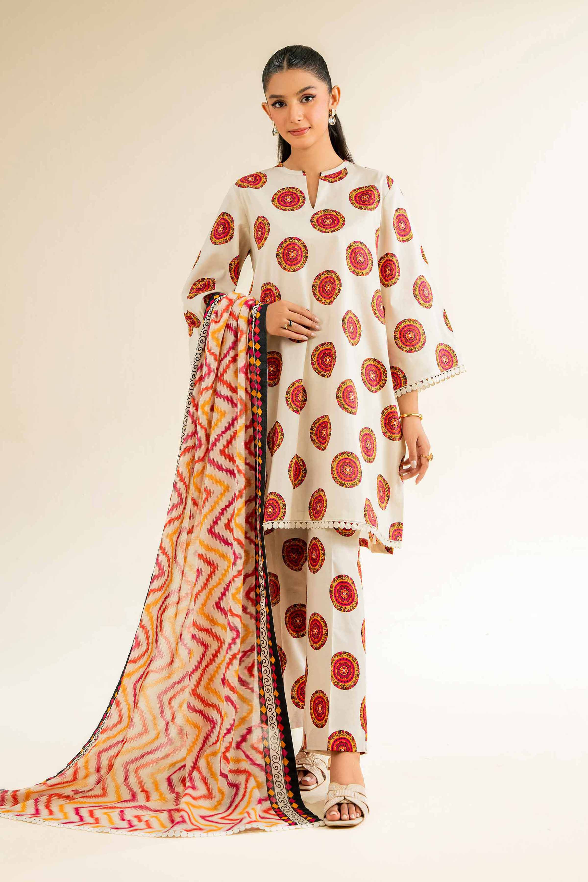 3 Piece - Printed Suit - 42501062 for Women - Unstitched Collection | Nishat | Shop Online