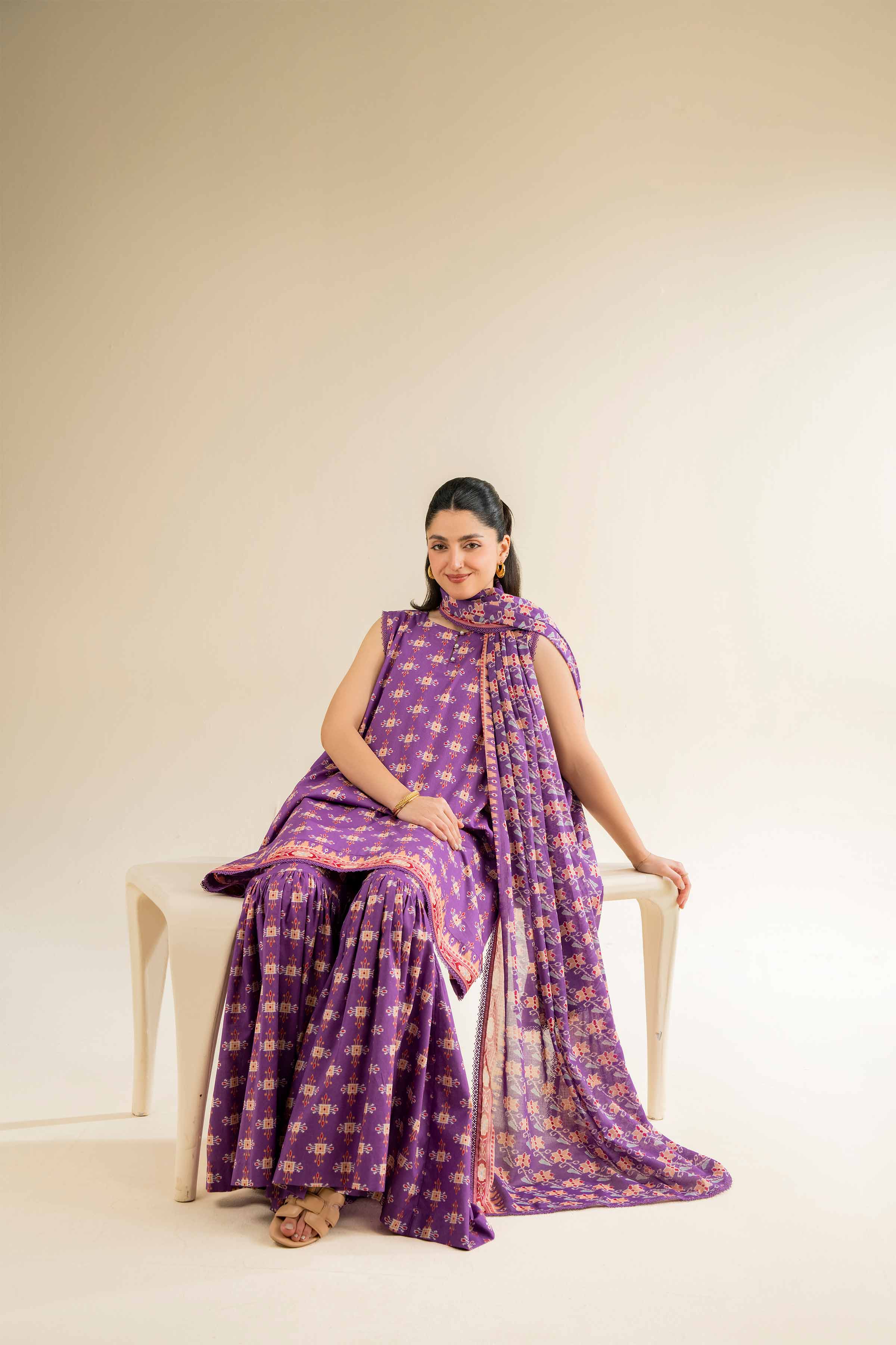 3 Piece - Printed Suit - 42501063 for Women - Unstitched Collection | Nishat | Shop Online