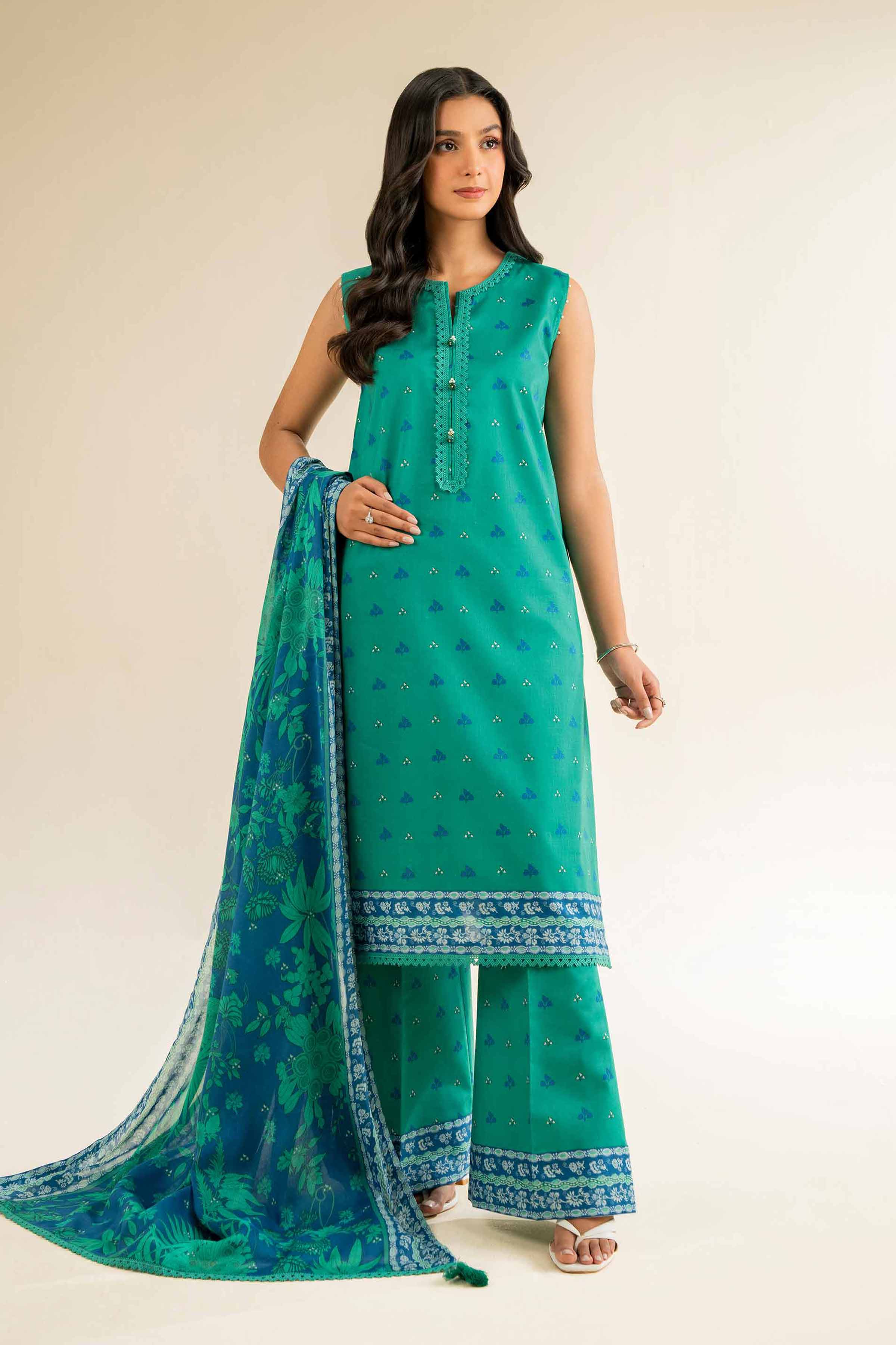 3 Piece - Printed Suit - 42501065 for Women - Unstitched Collection | Nishat | Shop Online