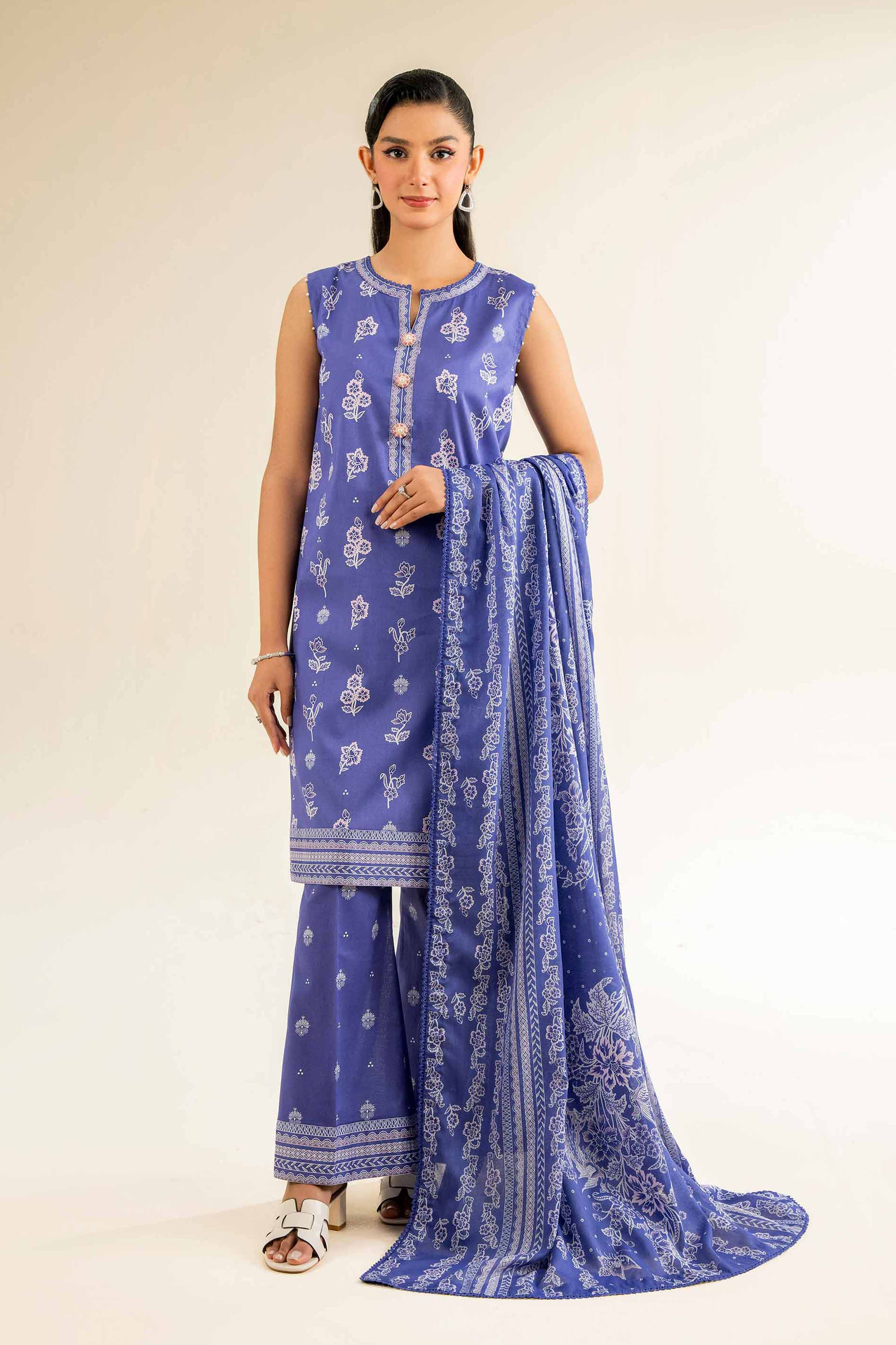 3 Piece - Printed Suit - 42501066 for Women - Unstitched Collection | Nishat | Shop Online