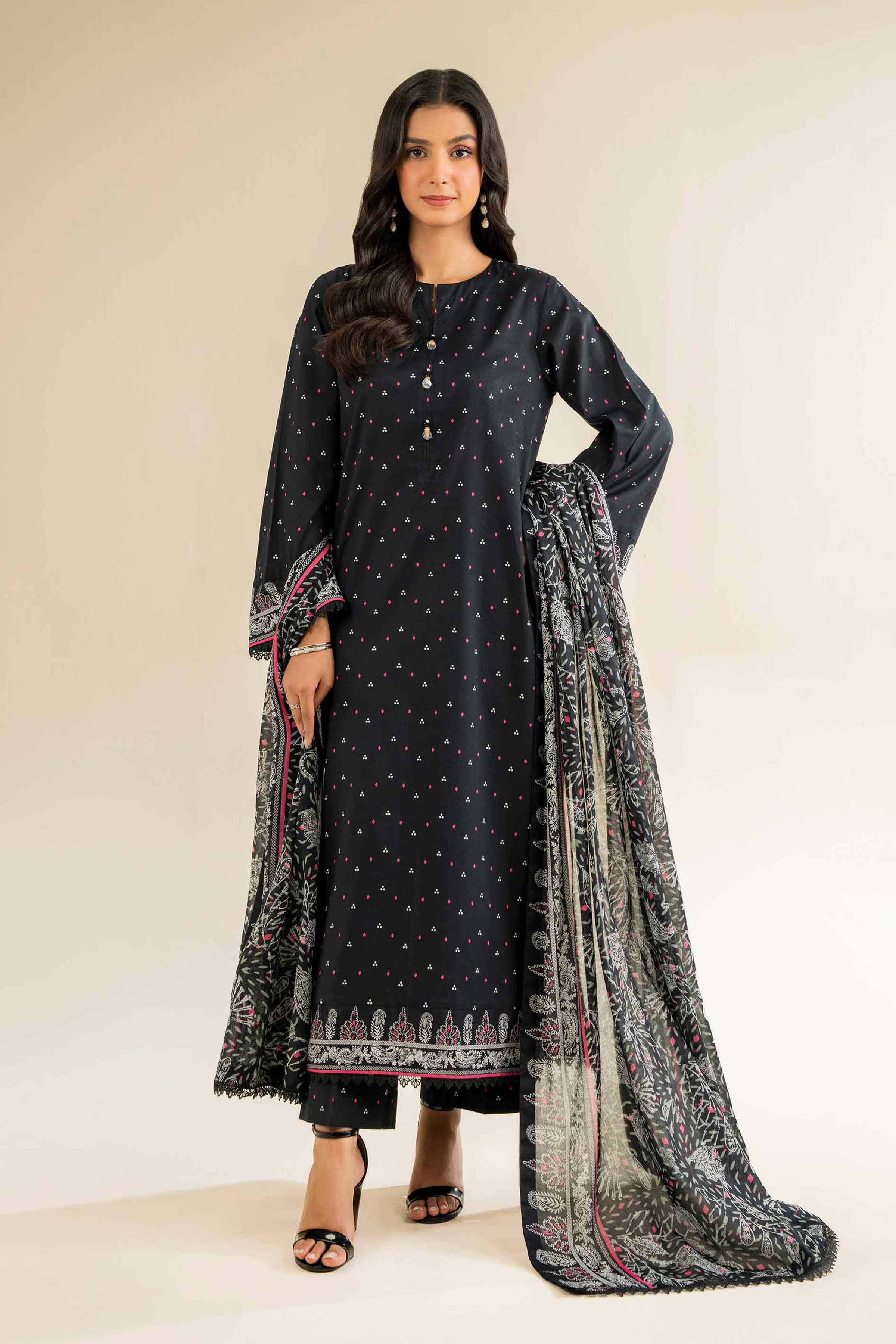 3 Piece - Printed Suit - 42501067 for Women - Unstitched Collection | Nishat | Shop Online