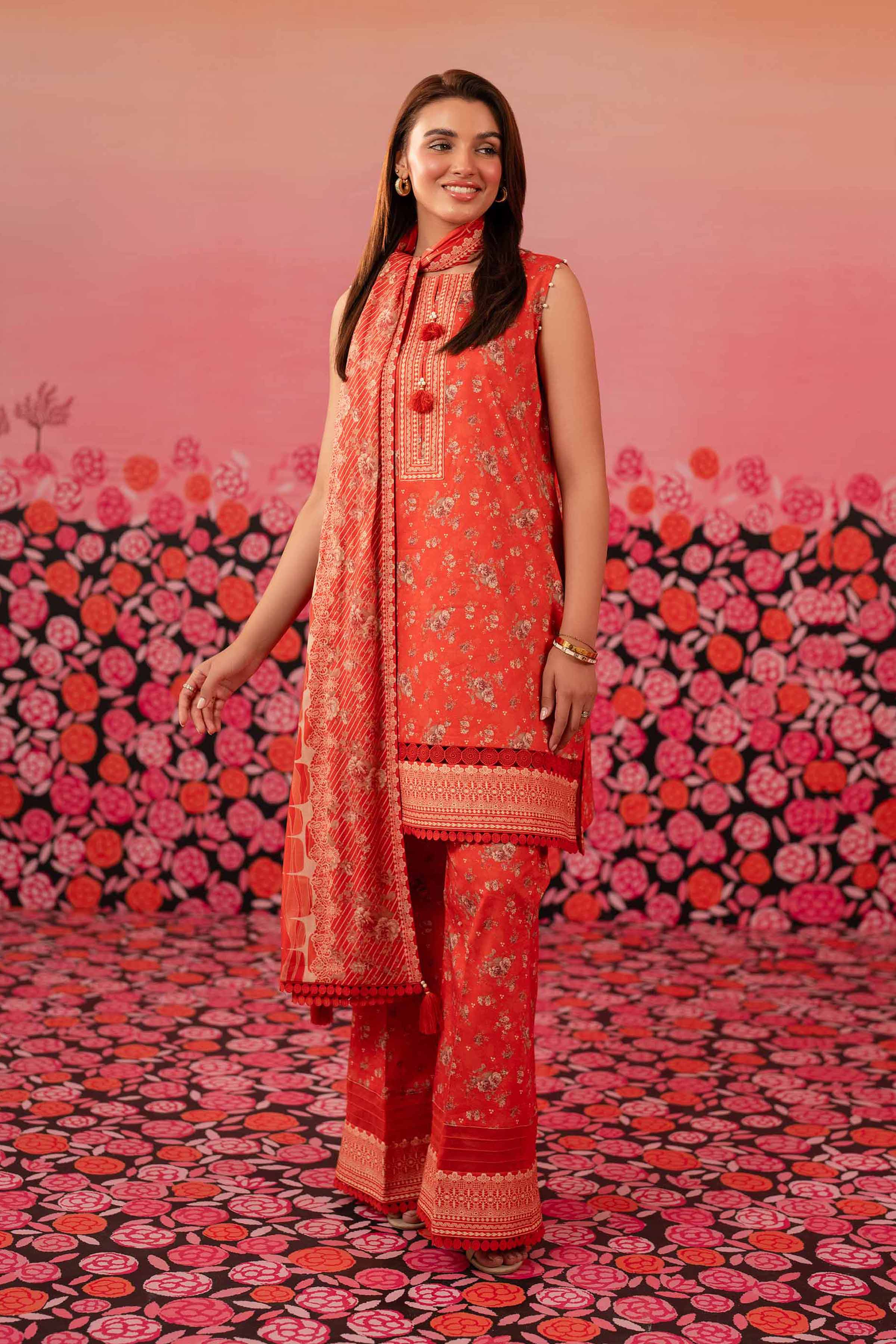 3 Piece - Printed Suit - 42501069 for Women - Unstitched Collection | Nishat | Shop Online