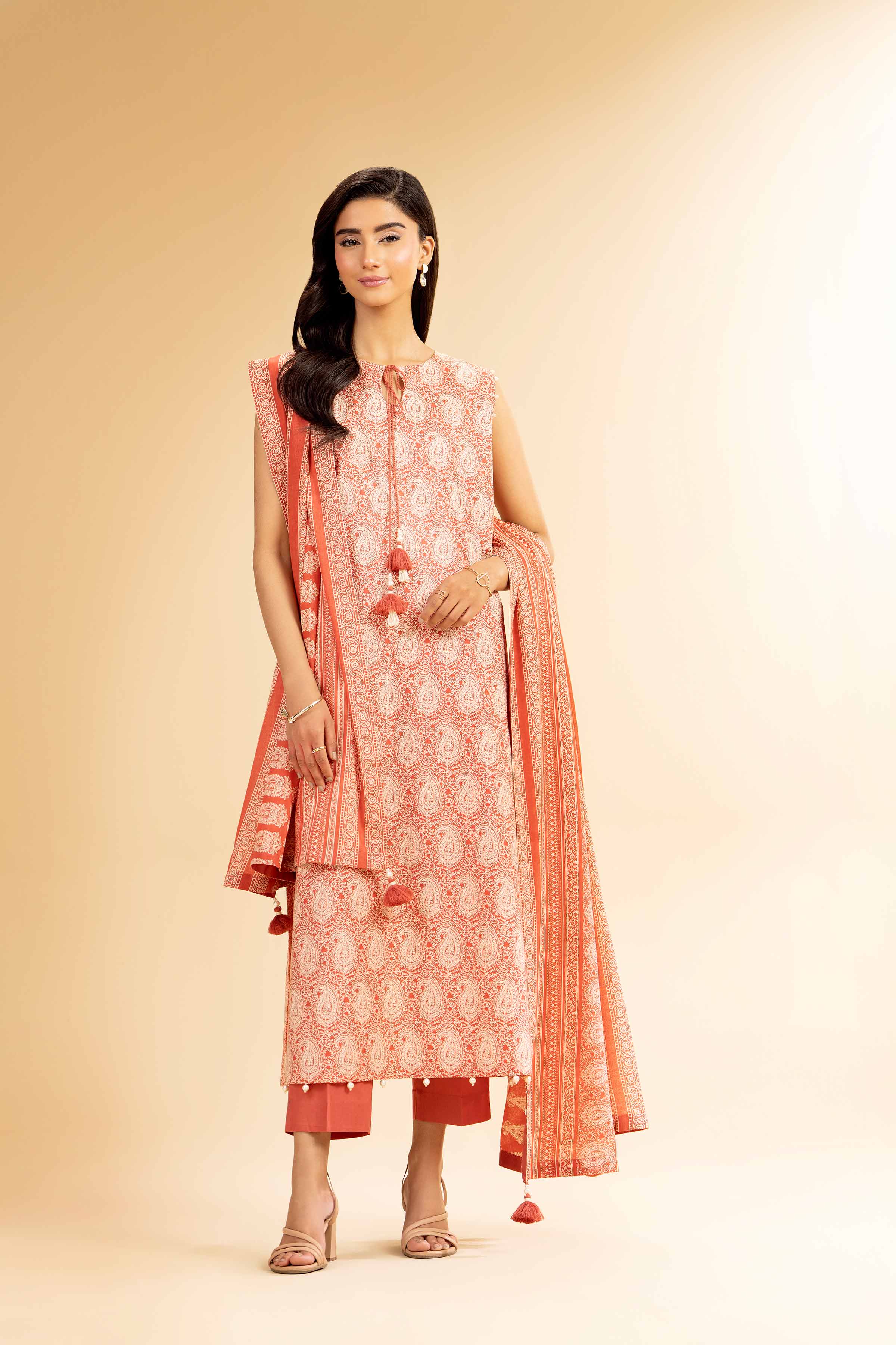 3 Piece - Printed Suit - 42501071 for Women - Unstitched Collection | Nishat | Shop Online