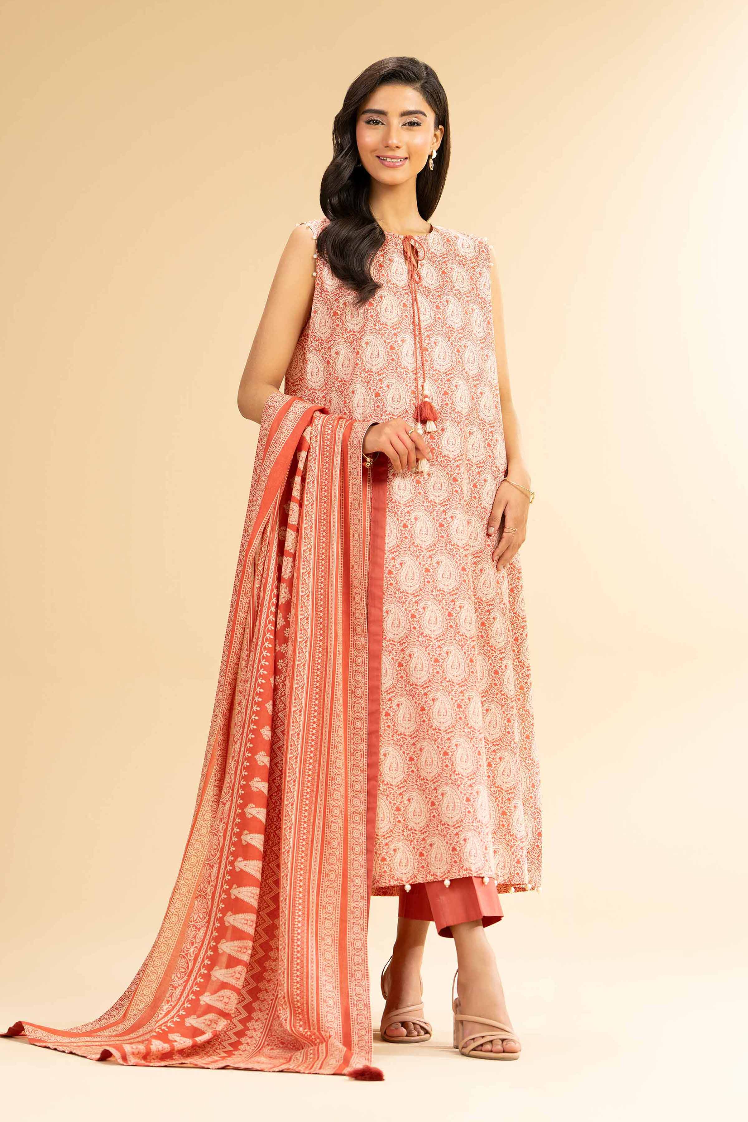 3 Piece - Printed Suit - 42501071 for Women - Unstitched Collection | Nishat | Shop Online