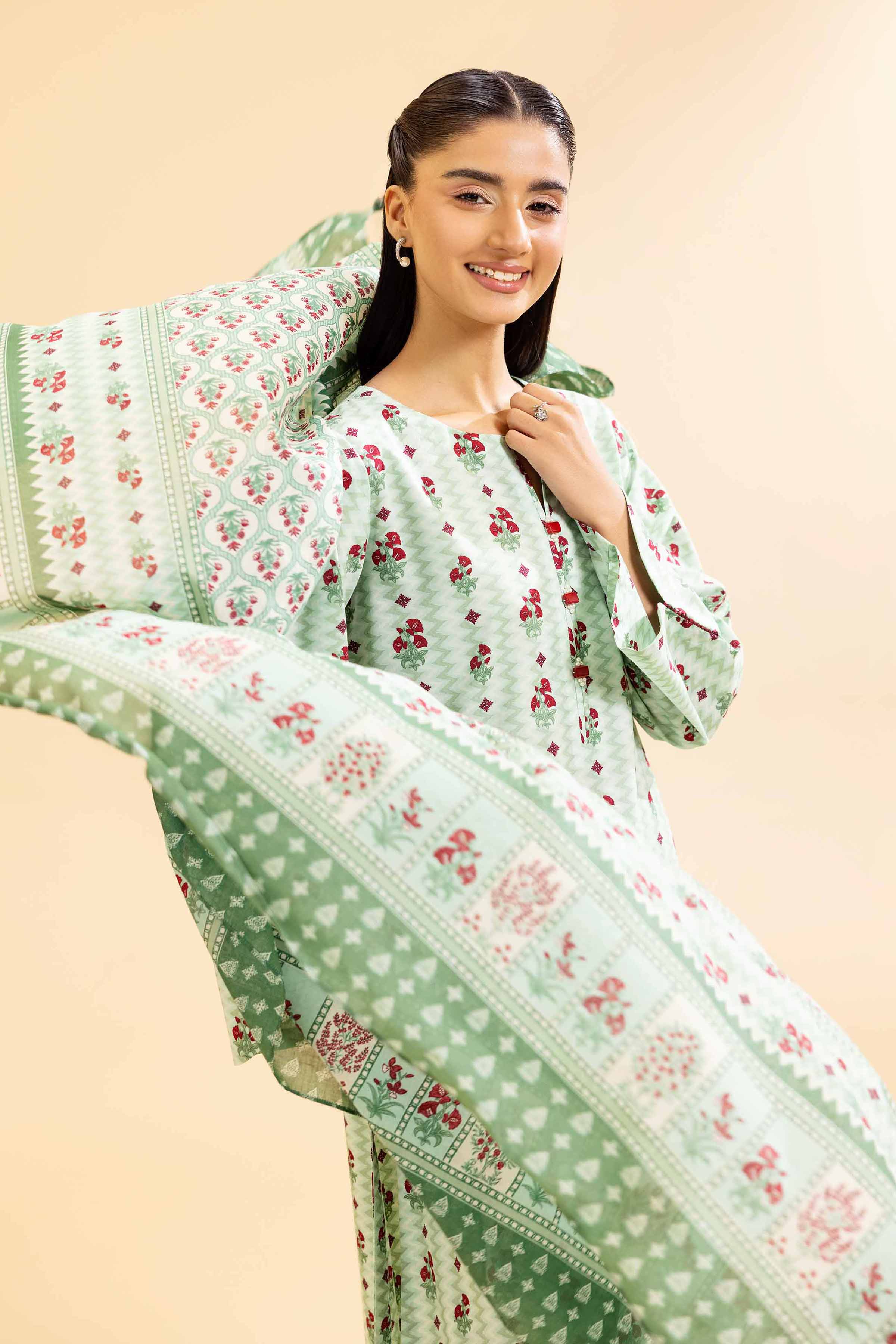 3 Piece - Printed Suit - 42501072 for Women - Unstitched Collection | Nishat | Shop Online