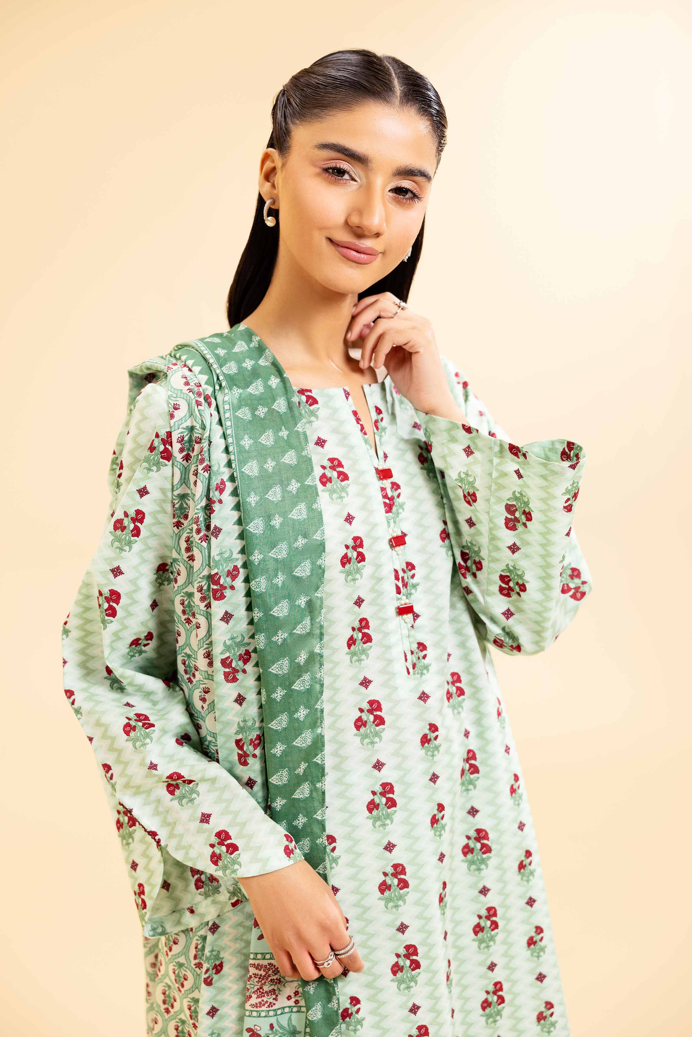 3 Piece - Printed Suit - 42501072 for Women - Unstitched Collection | Nishat | Shop Online