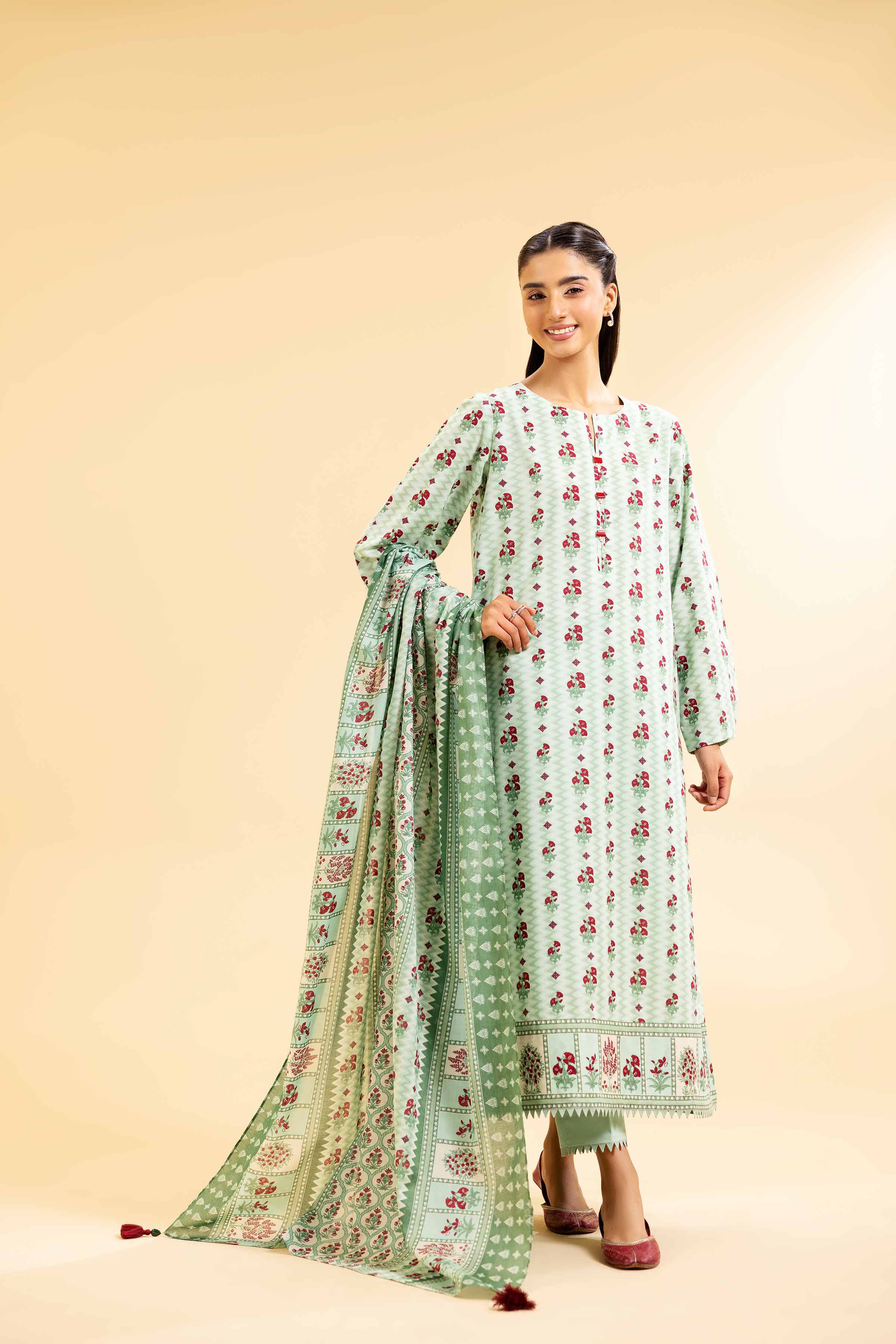 3 Piece - Printed Suit - 42501072 for Women - Unstitched Collection | Nishat | Shop Online