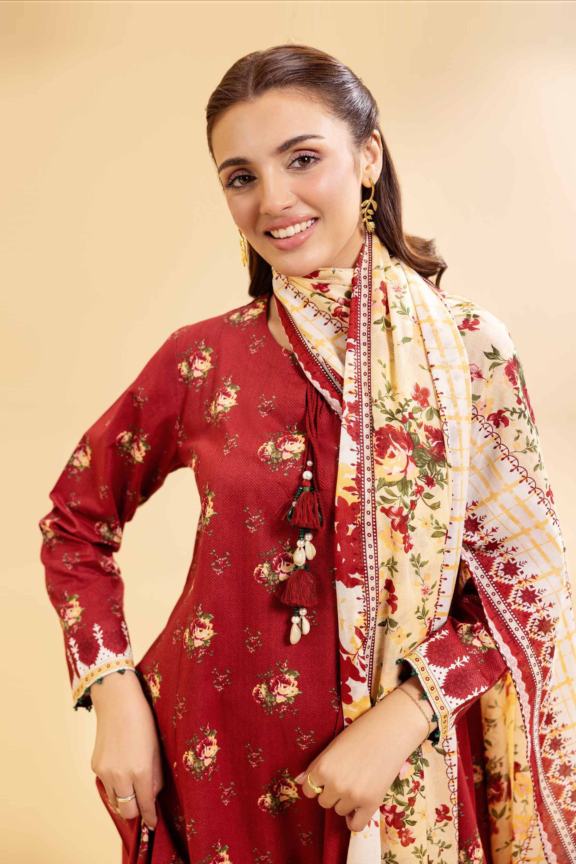 3 Piece - Printed Suit - 42501073 for Women - Unstitched Collection | Nishat | Shop Online