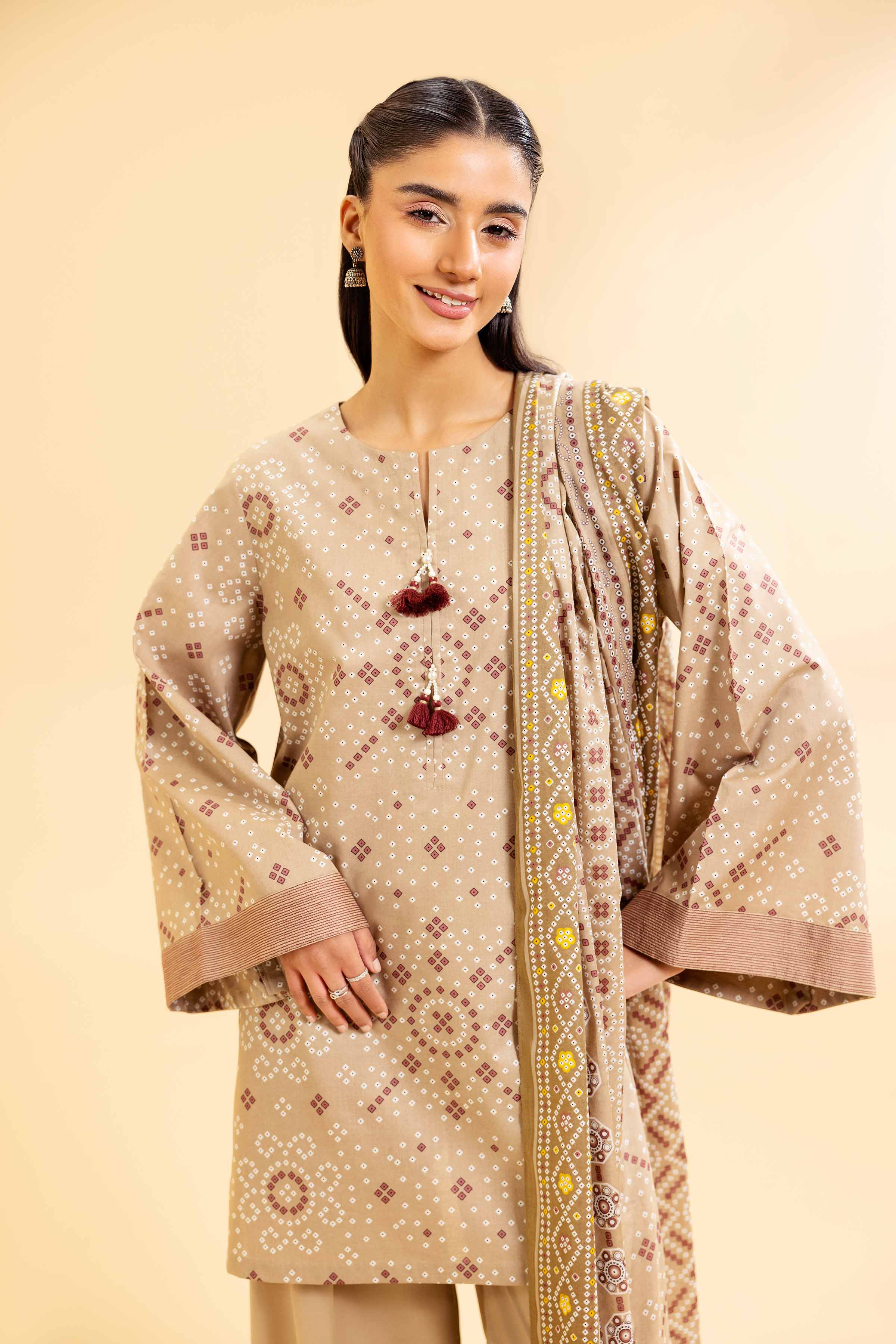 3 Piece - Printed Suit - 42501074 for Women - Unstitched Collection | Nishat | Shop Online