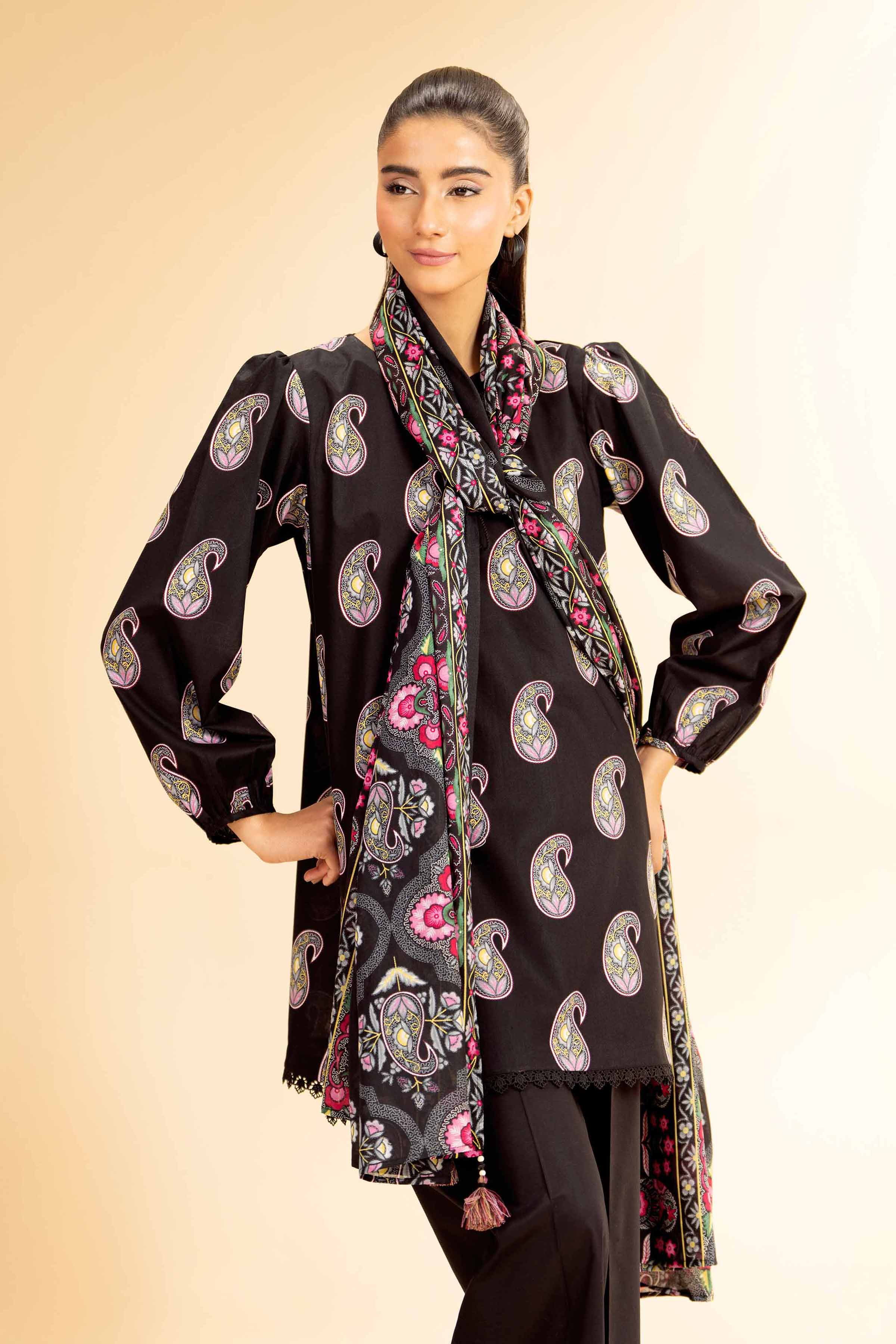 3 Piece - Printed Suit - 42501077 for Women - Unstitched Collection | Nishat | Shop Online