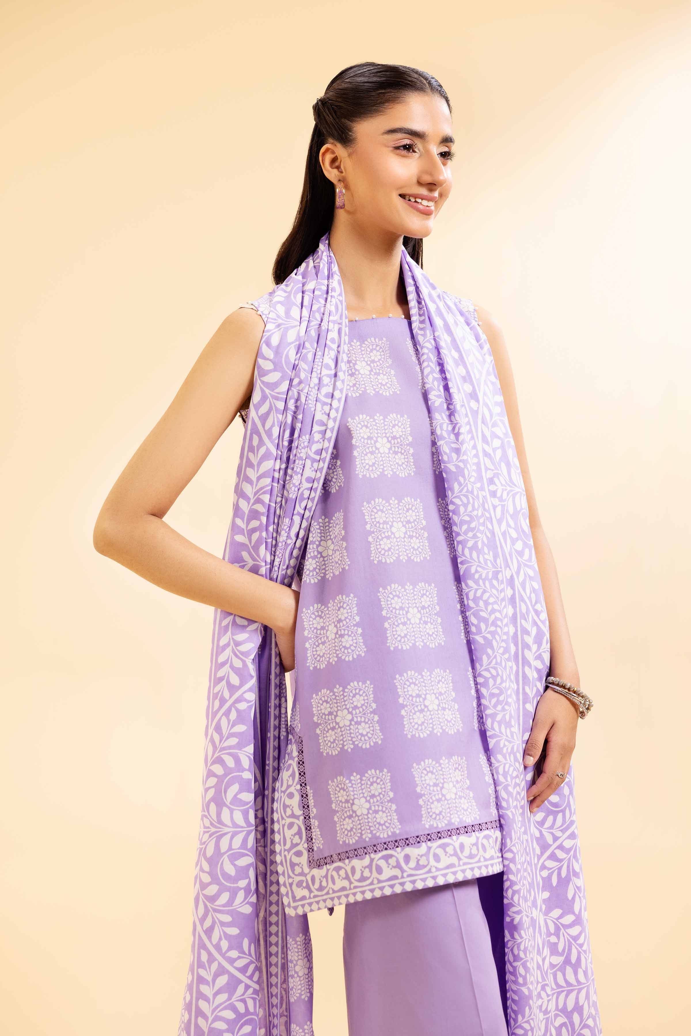 3 Piece - Printed Suit - 42501078 for Women - Unstitched Collection | Nishat | Shop Online