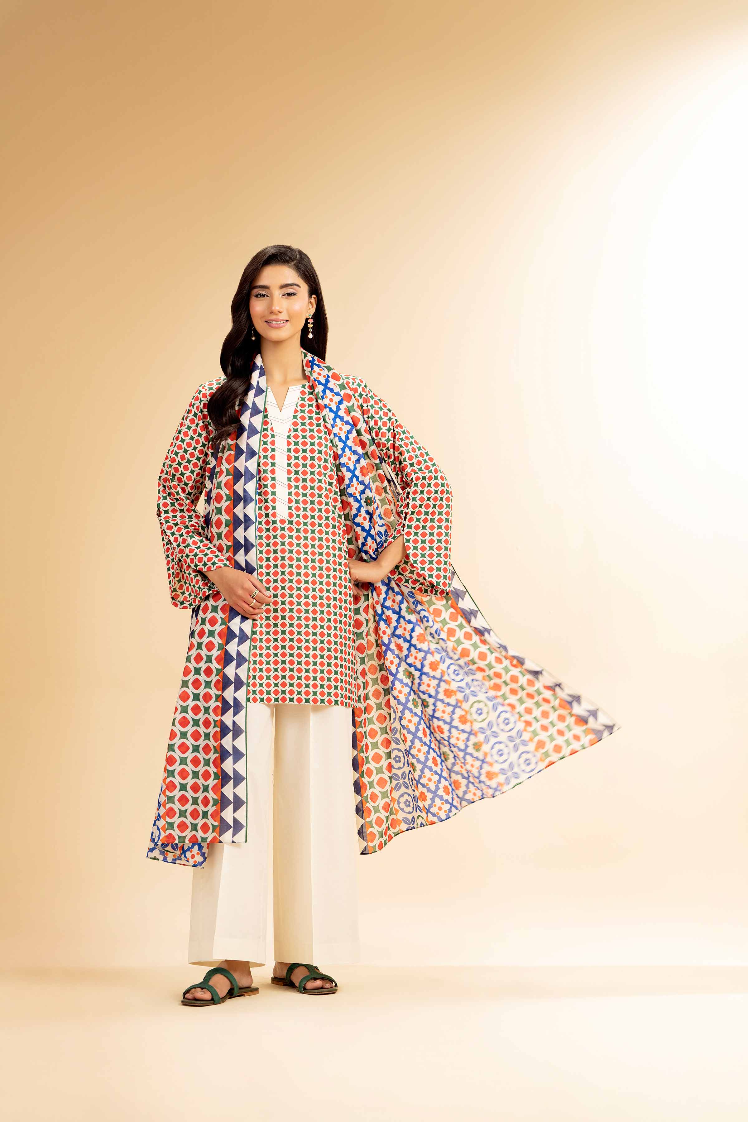3 Piece - Printed Suit - 42501079 for Women - Unstitched Collection | Nishat | Shop Online