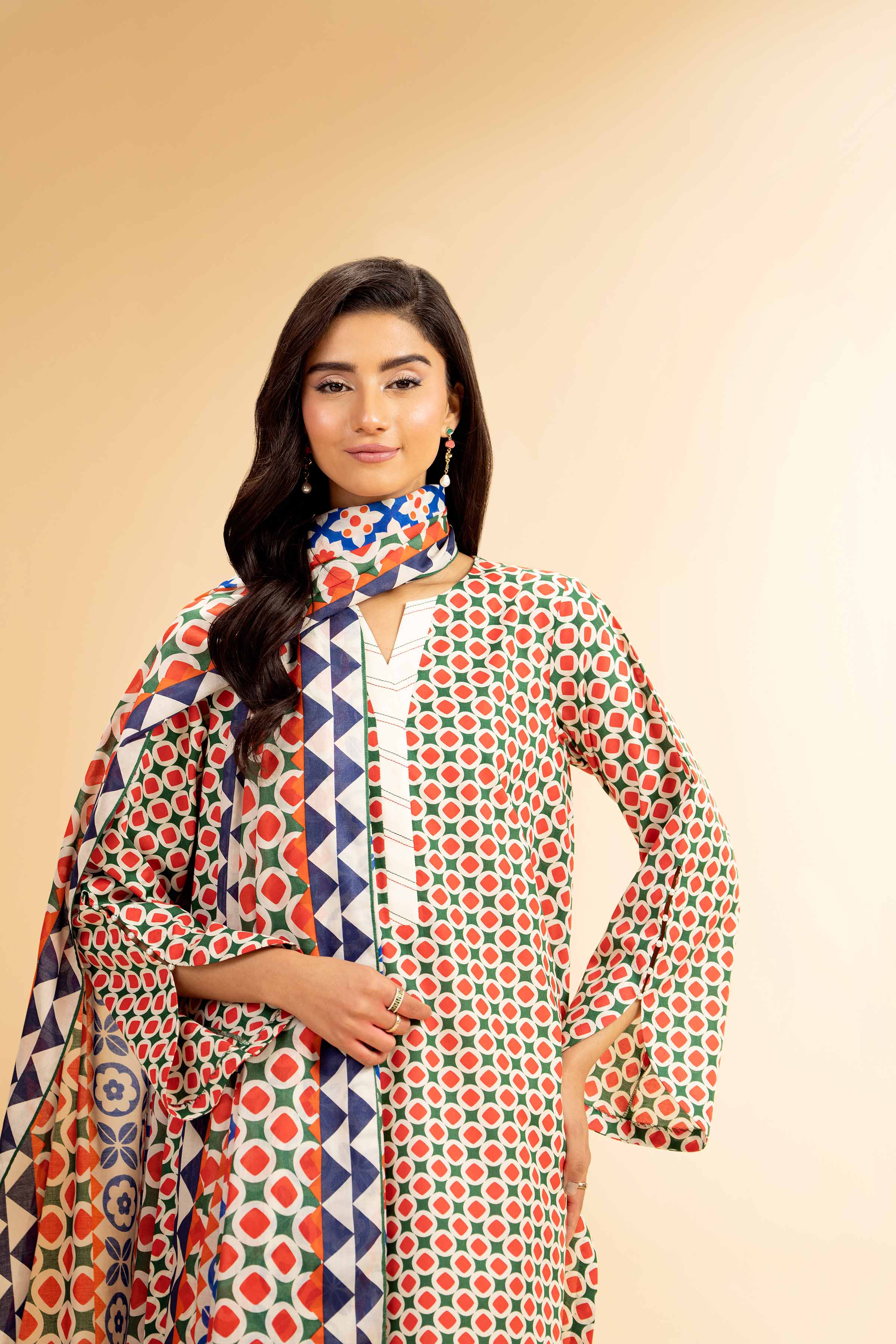 3 Piece - Printed Suit - 42501079 for Women - Unstitched Collection | Nishat | Shop Online