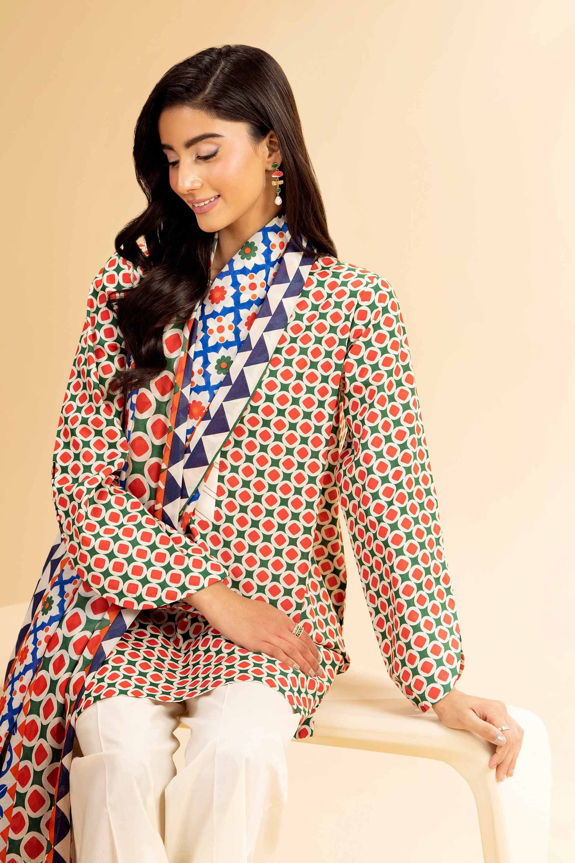 3 Piece - Printed Suit - 42501079 for Women - Unstitched Collection | Nishat | Shop Online