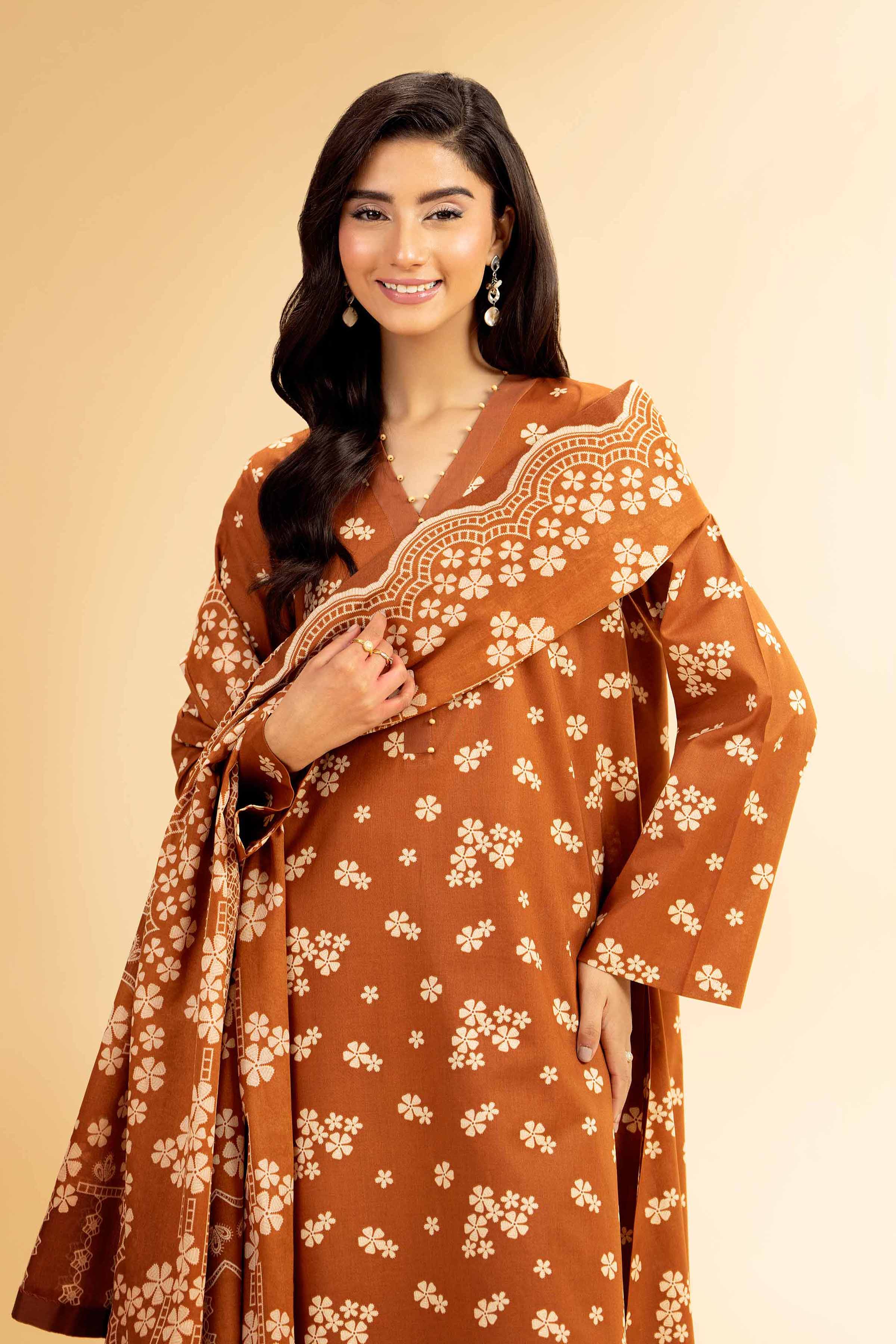 3 Piece - Printed Suit - 42501080 for Women - Unstitched Collection | Nishat | Shop Online