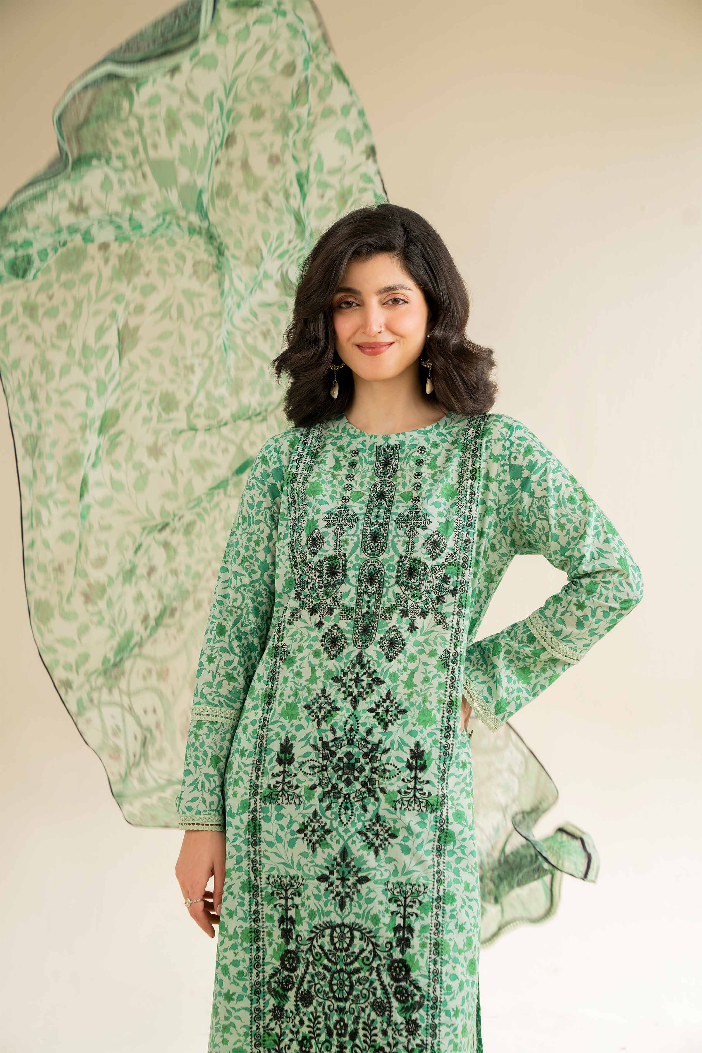 3 Piece - Printed Embroidered Suit - 42501082 for Women - Unstitched Collection | Nishat | Shop Online