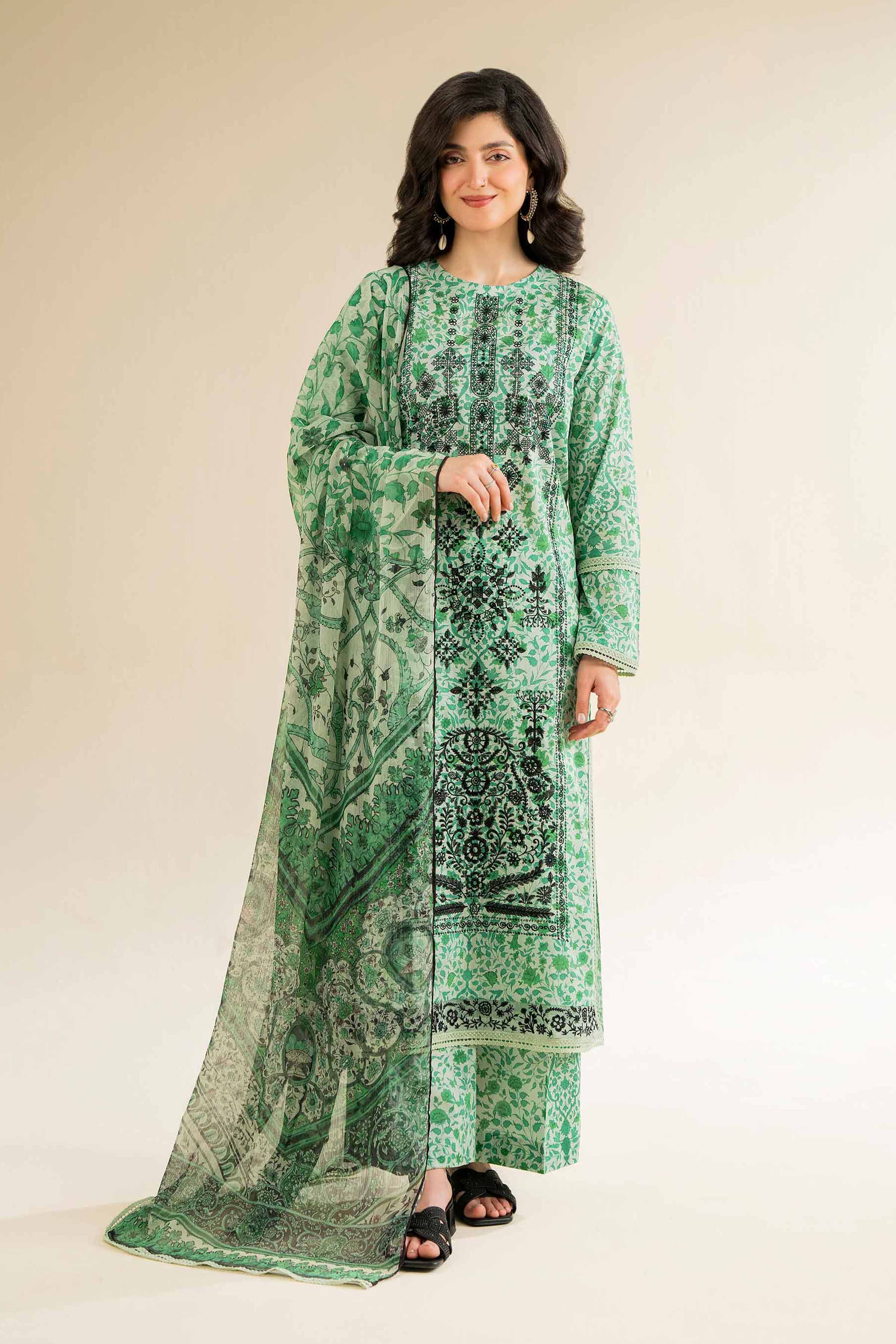 3 Piece - Printed Embroidered Suit - 42501082 for Women - Unstitched Collection | Nishat | Shop Online