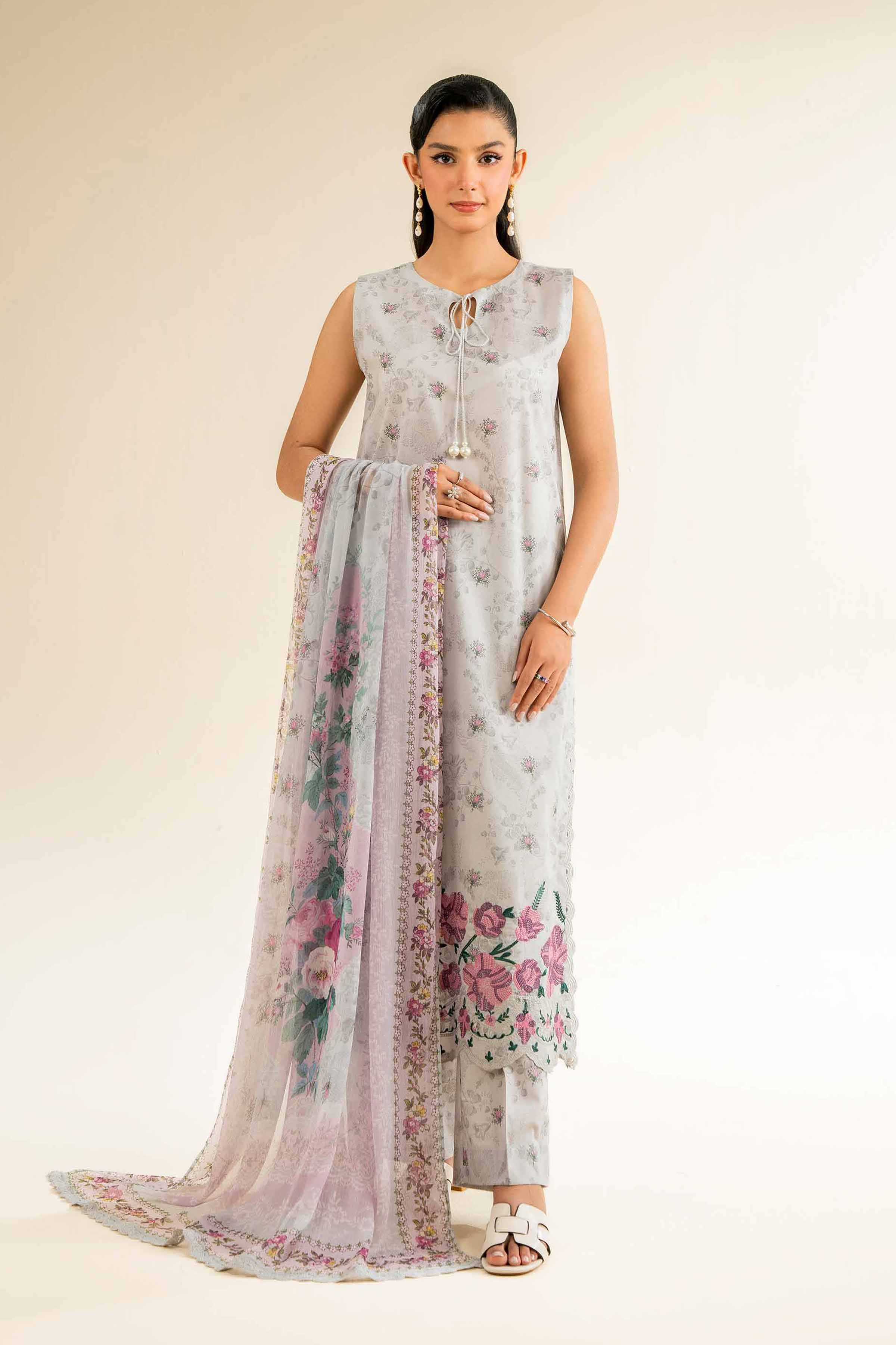 3 Piece - Printed Embroidered Suit - 42501083 for Women - Unstitched Collection | Nishat | Shop Online
