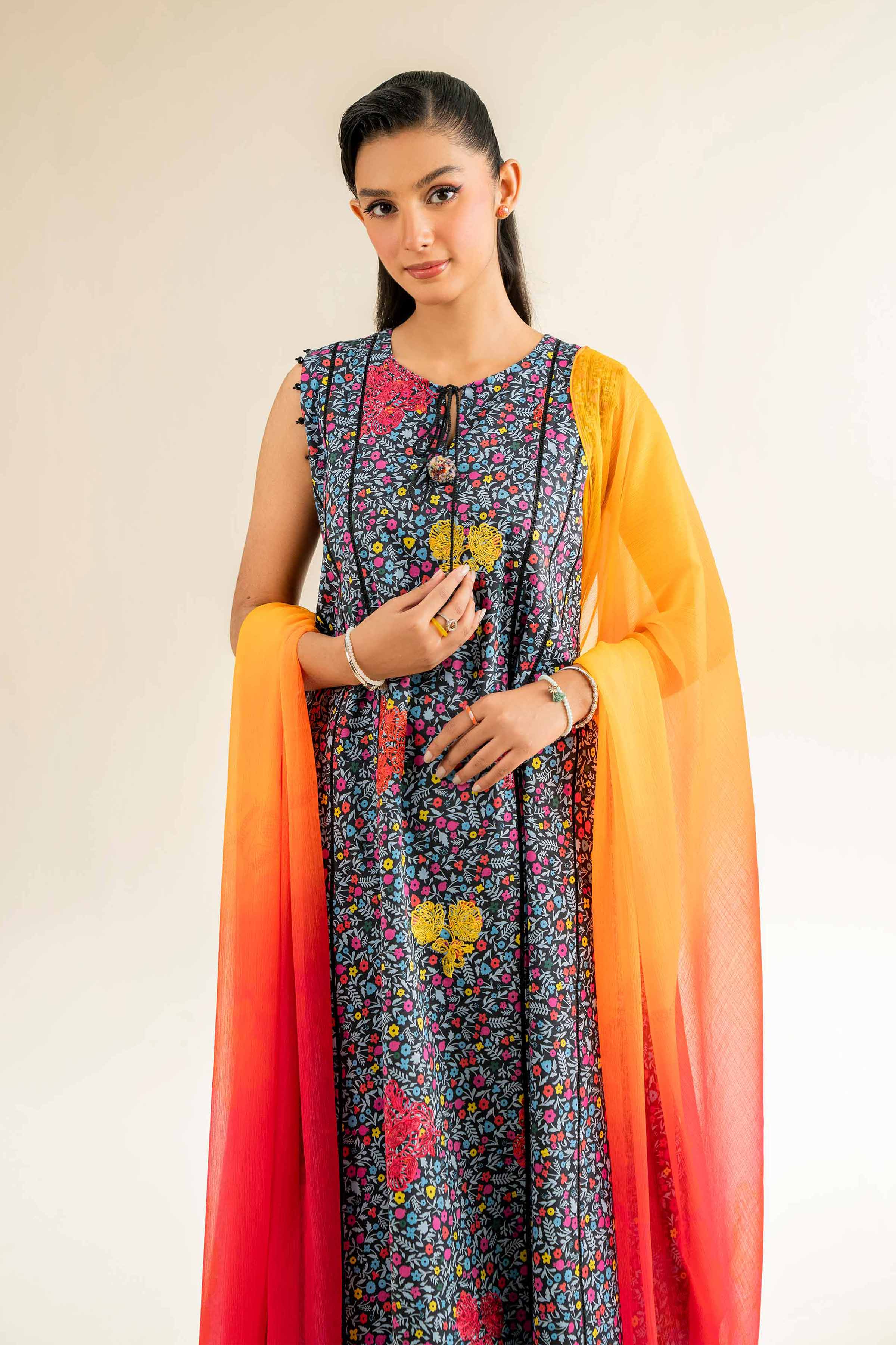 3 Piece - Printed Embroidered Suit - 42501087 for Women - Unstitched Collection | Nishat | Shop Online