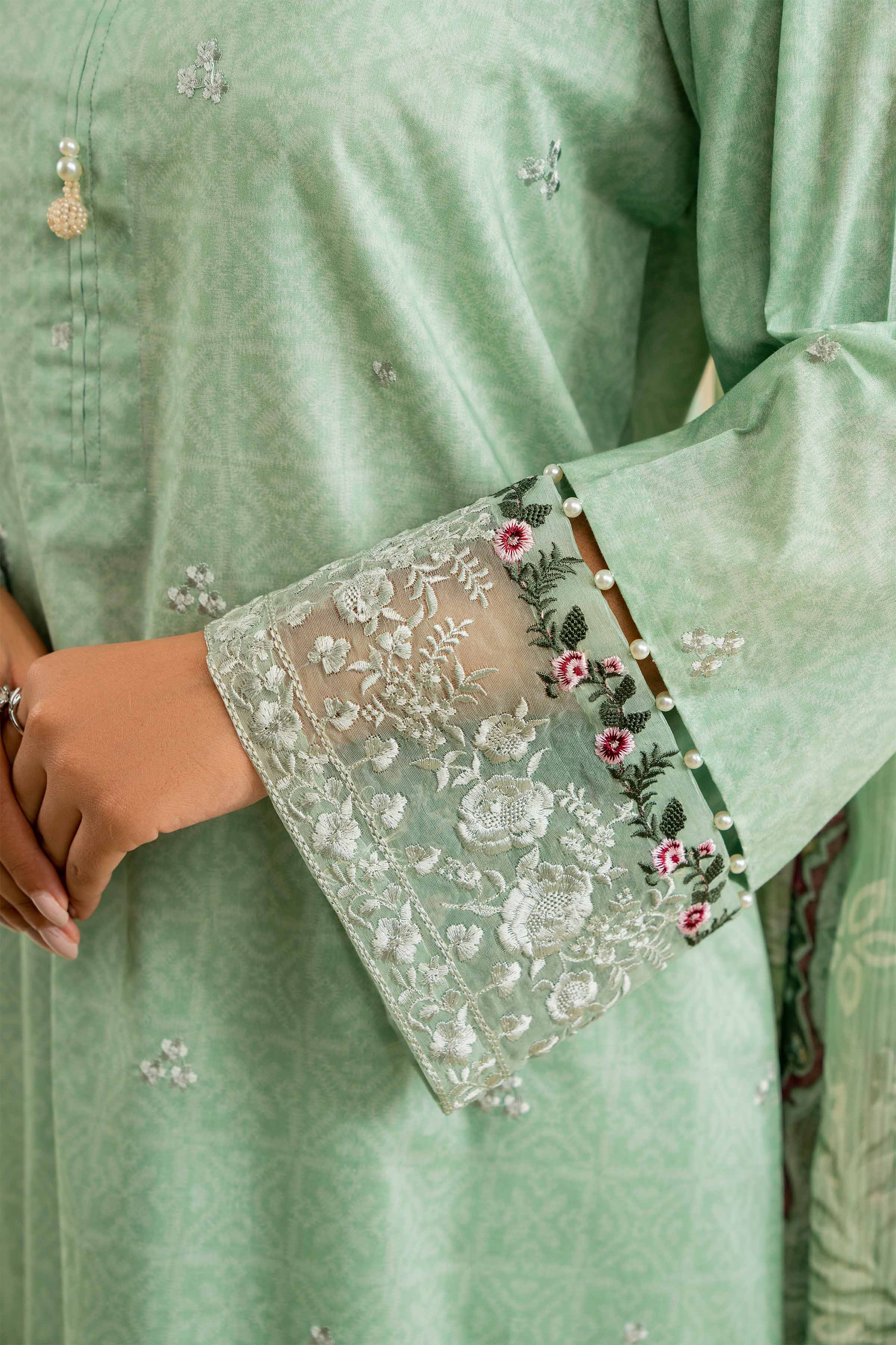 3 Piece - Printed Embroidered Suit - 42501089 for Women - Unstitched Collection | Nishat | Shop Online
