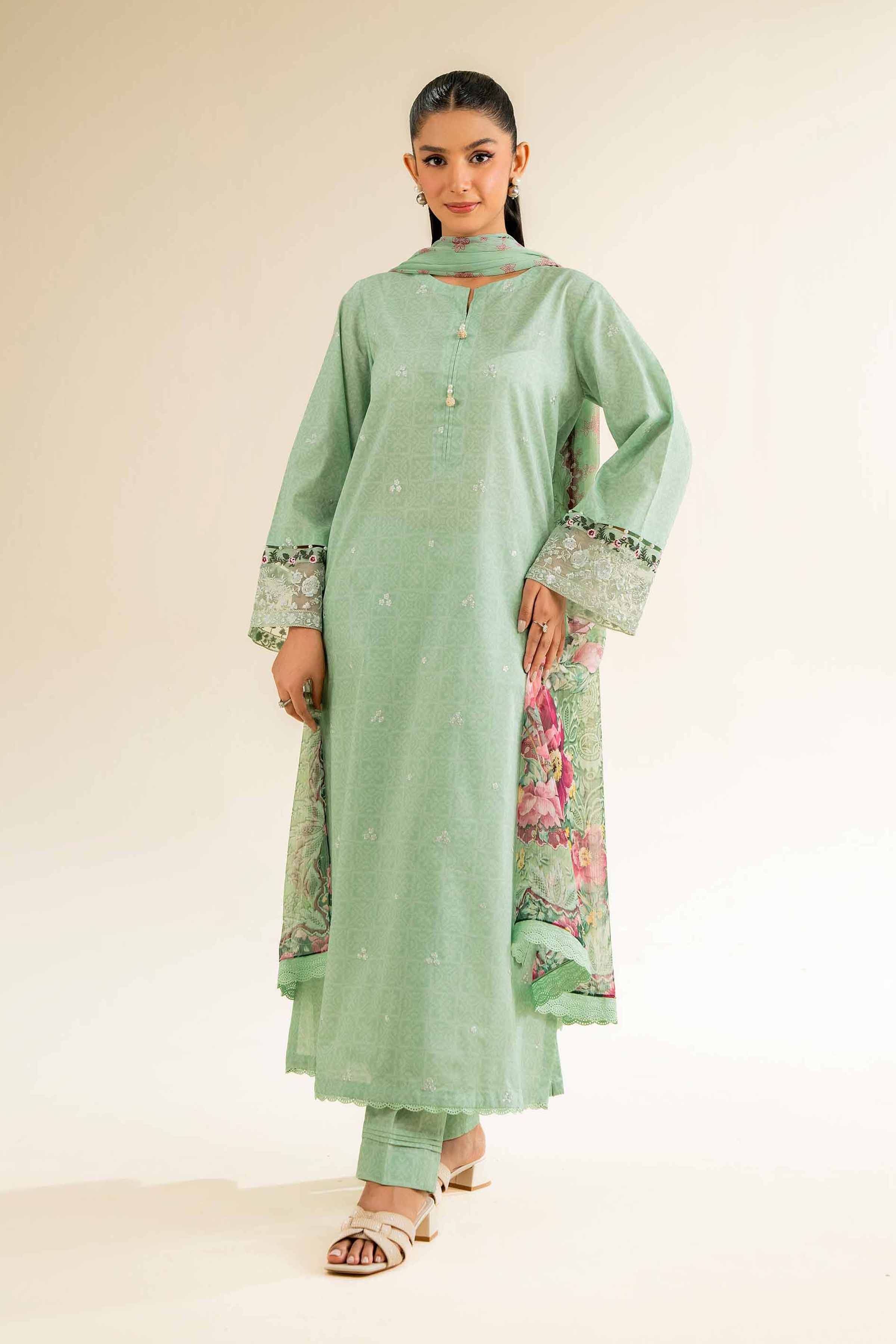 3 Piece - Printed Embroidered Suit - 42501089 for Women - Unstitched Collection | Nishat | Shop Online