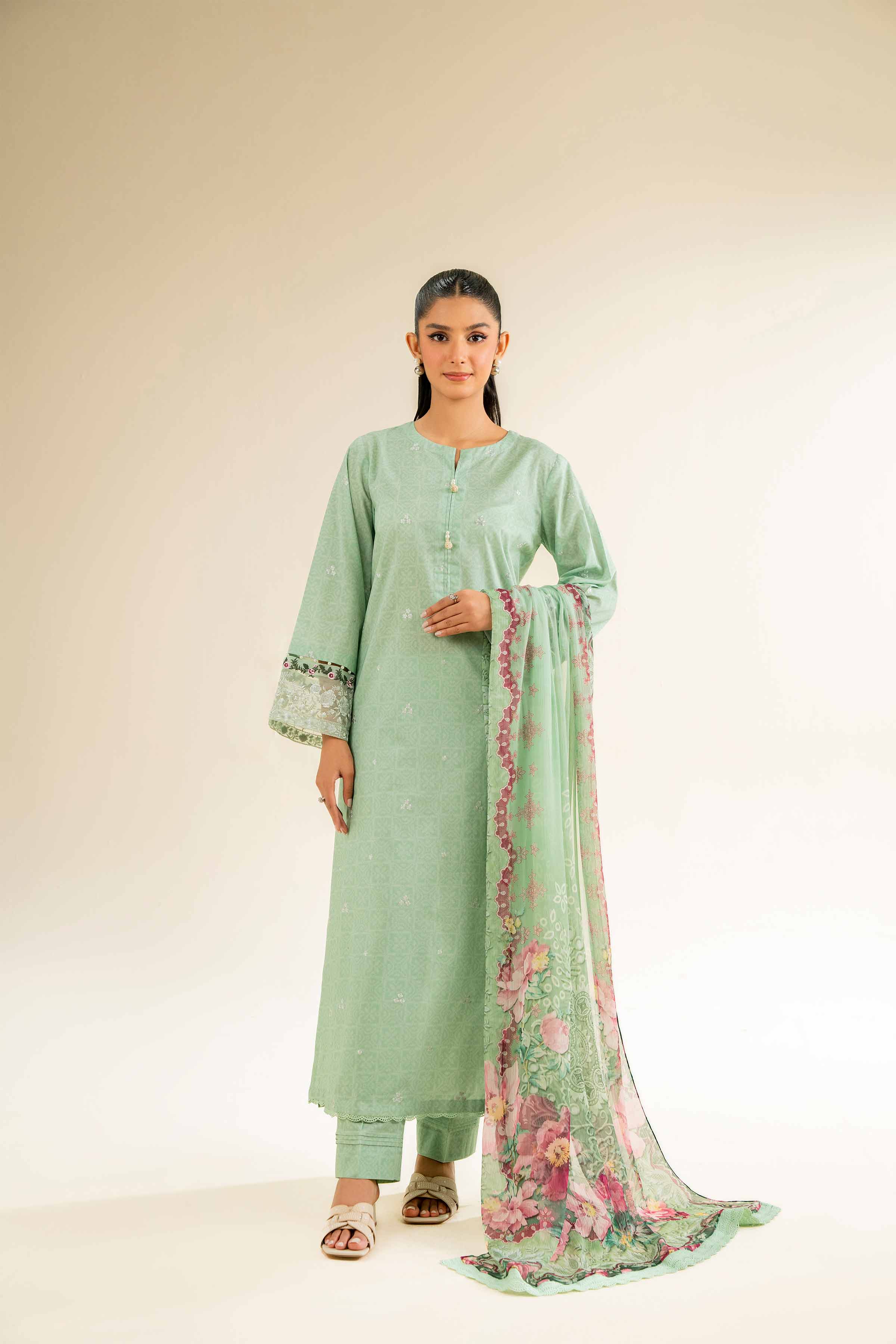 3 Piece - Printed Embroidered Suit - 42501089 for Women - Unstitched Collection | Nishat | Shop Online