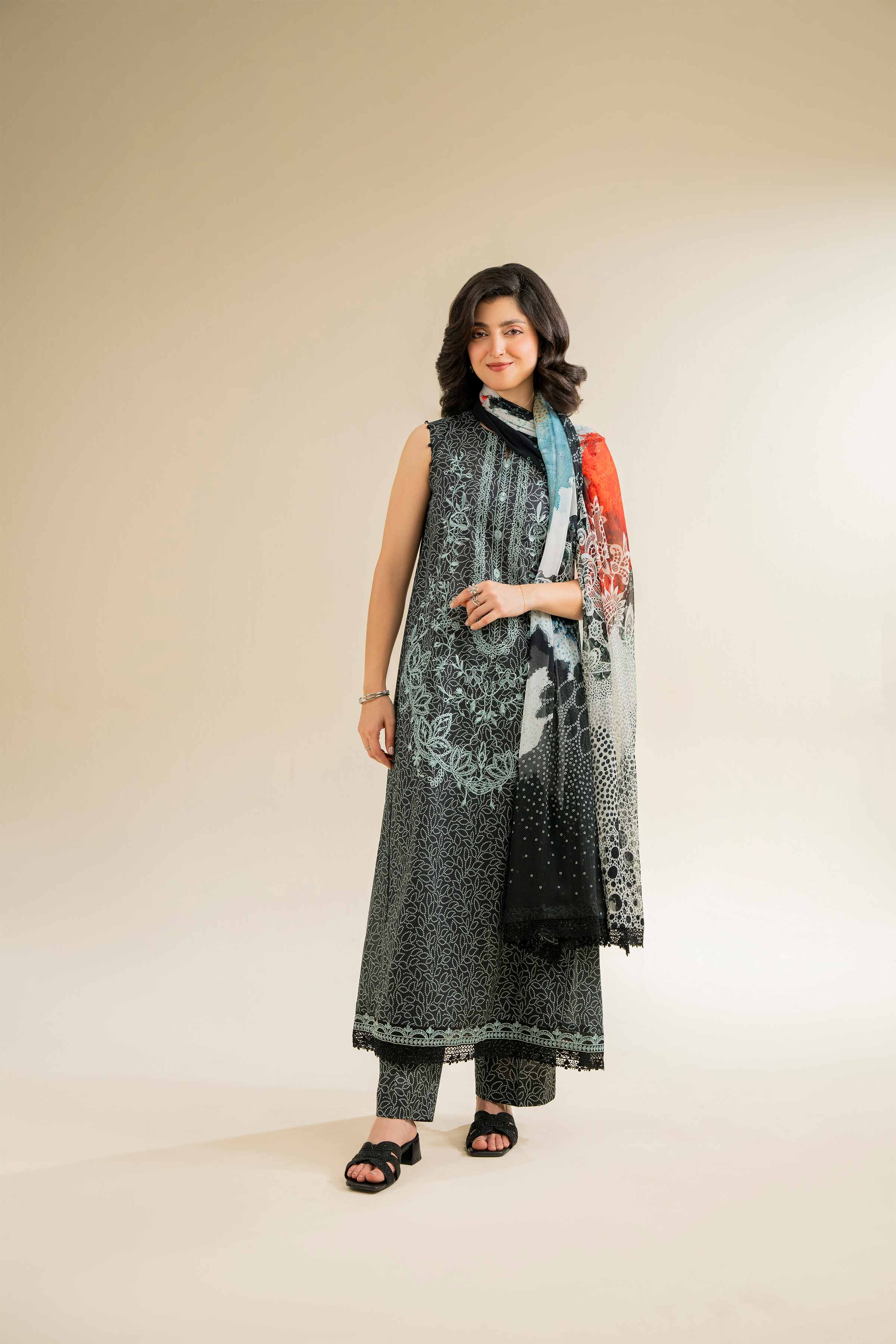 3 Piece - Printed Embroidered Suit - 42501090 for Women - Unstitched Collection | Nishat | Shop Online