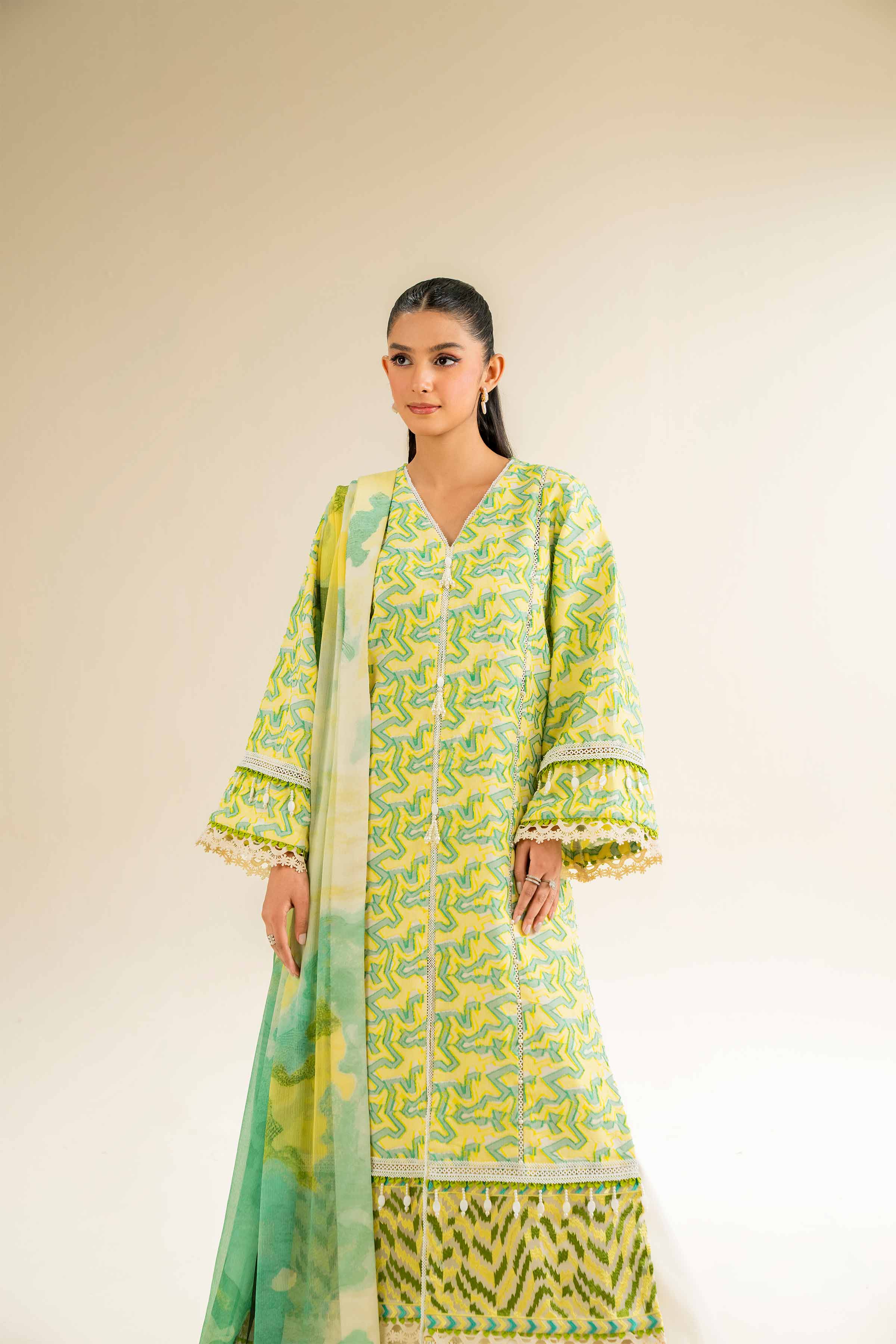 3 Piece - Jacquard Embroidered Suit - 42501092 for Women - Unstitched Collection | Nishat | Shop Online