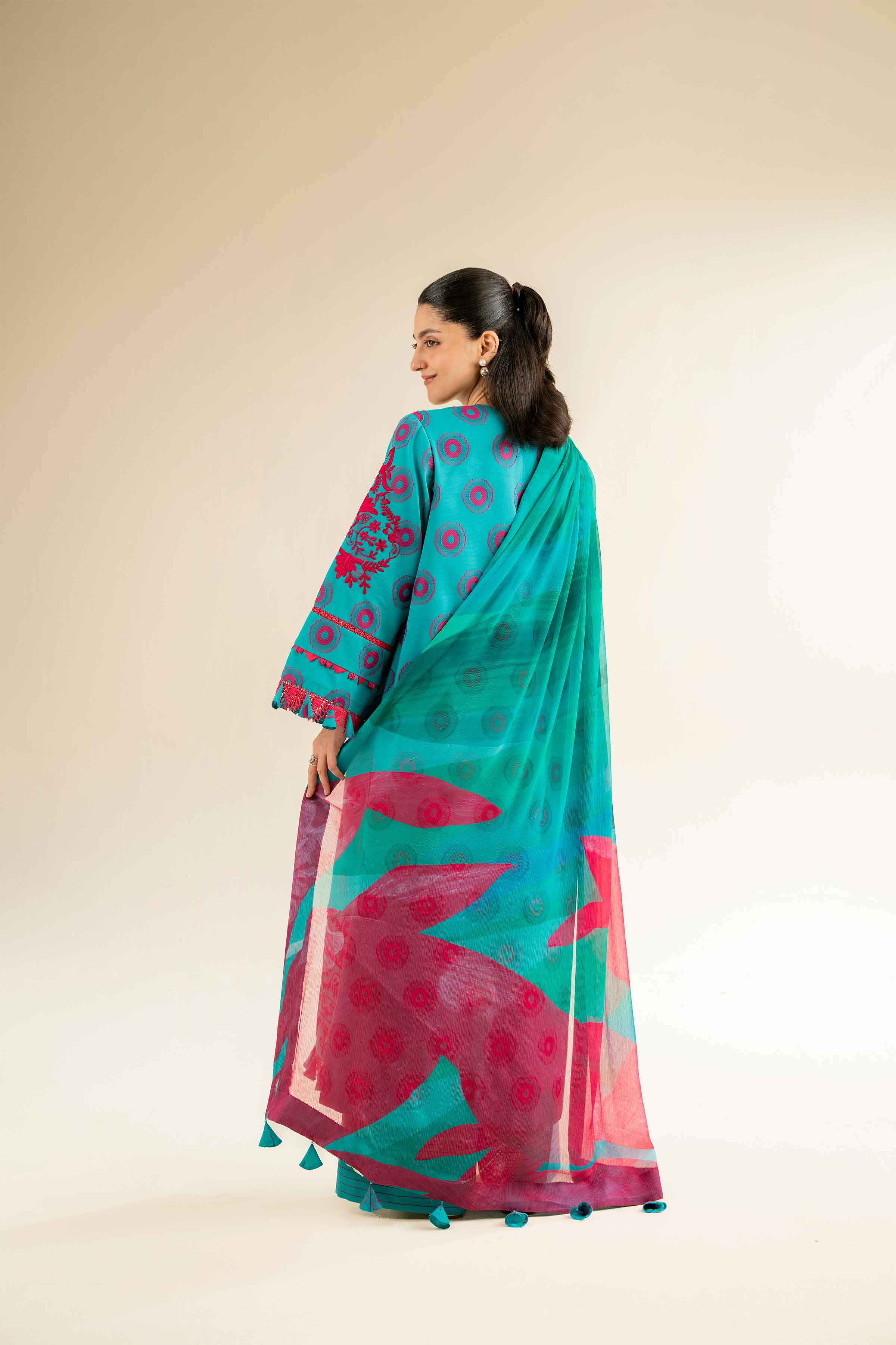 3 Piece - Jacquard Embroidered Suit - 42501094 for Women - Unstitched Collection | Nishat | Shop Online