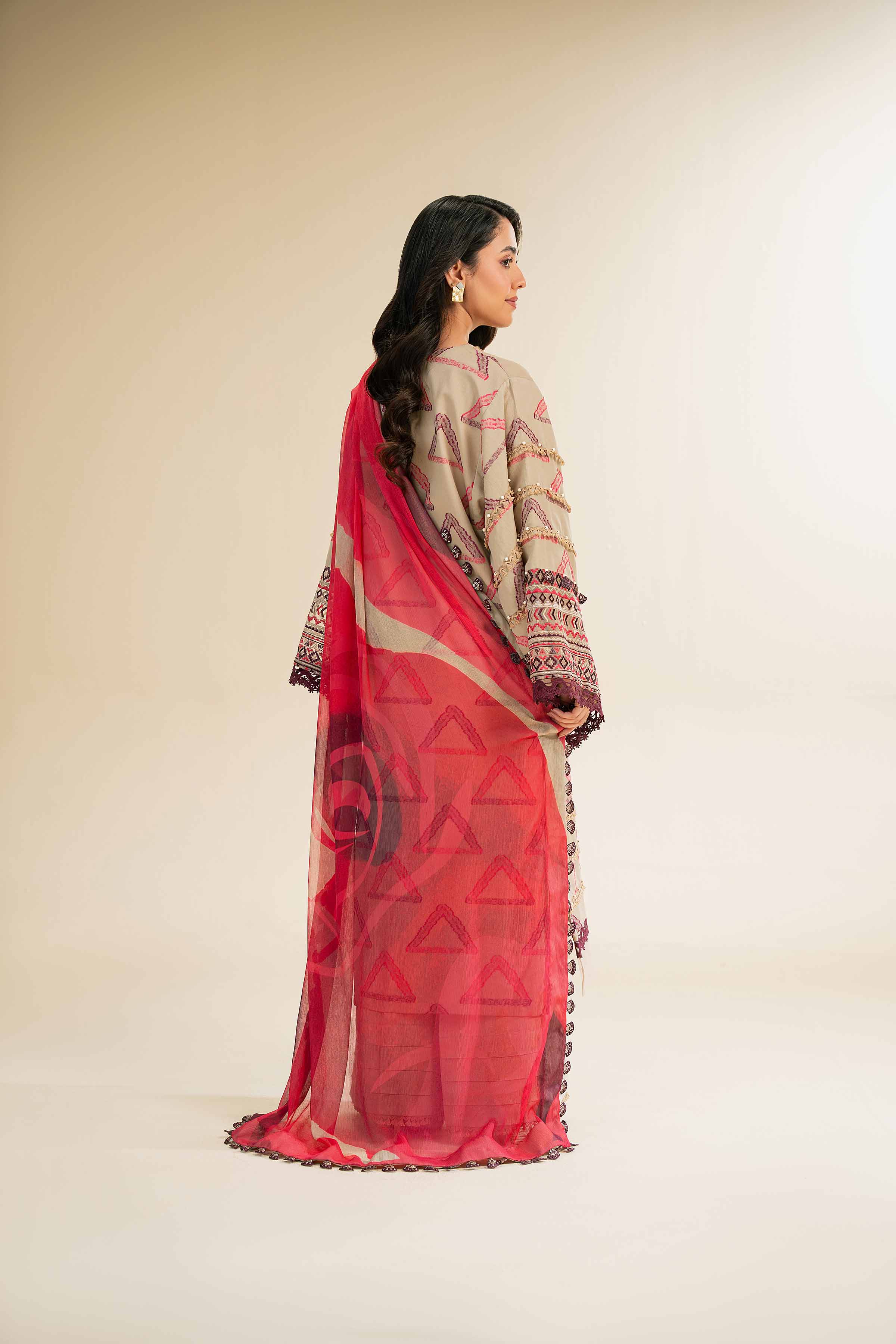 3 Piece - Jacquard Embroidered Suit - 42501095 for Women - Unstitched Collection | Nishat | Shop Online