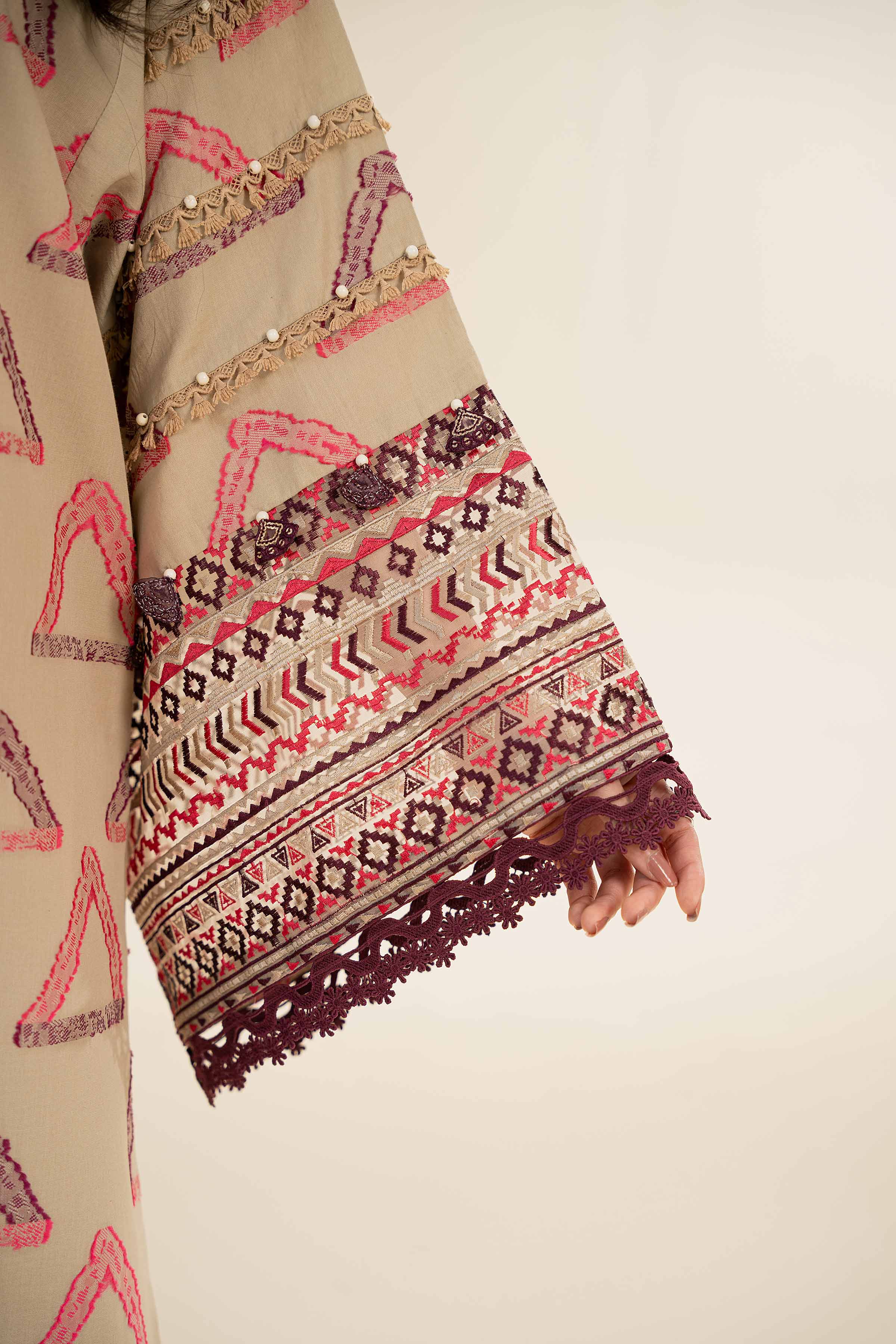 3 Piece - Jacquard Embroidered Suit - 42501095 for Women - Unstitched Collection | Nishat | Shop Online