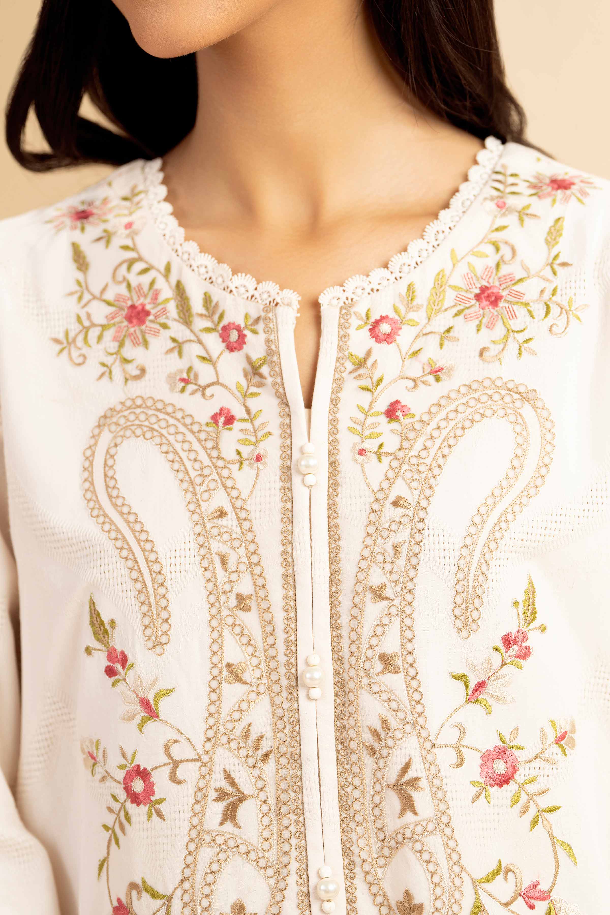 3 Piece - Dyed Embroidered Suit - 42501096 for Women - Unstitched Collection | Nishat | Shop Online